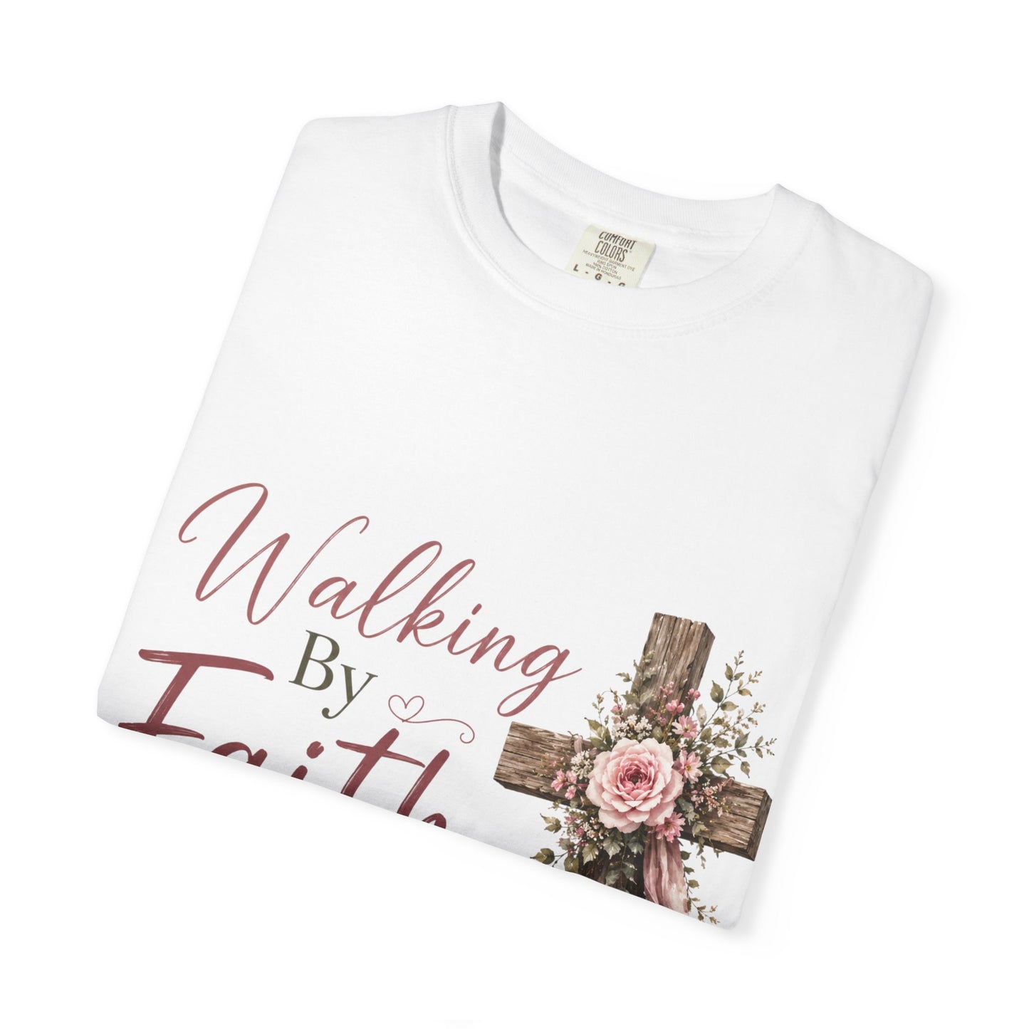 Walking By Faith T-Shirt — “Walking by Faith, Tripping Constantly” Graphic Tee