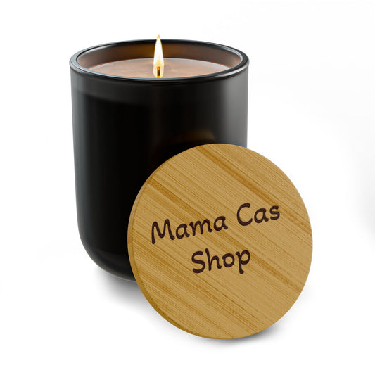 Engraved 14oz Scented Soy Candle — Bamboo Lid Aromatherapy Candle (Custom Engraving)