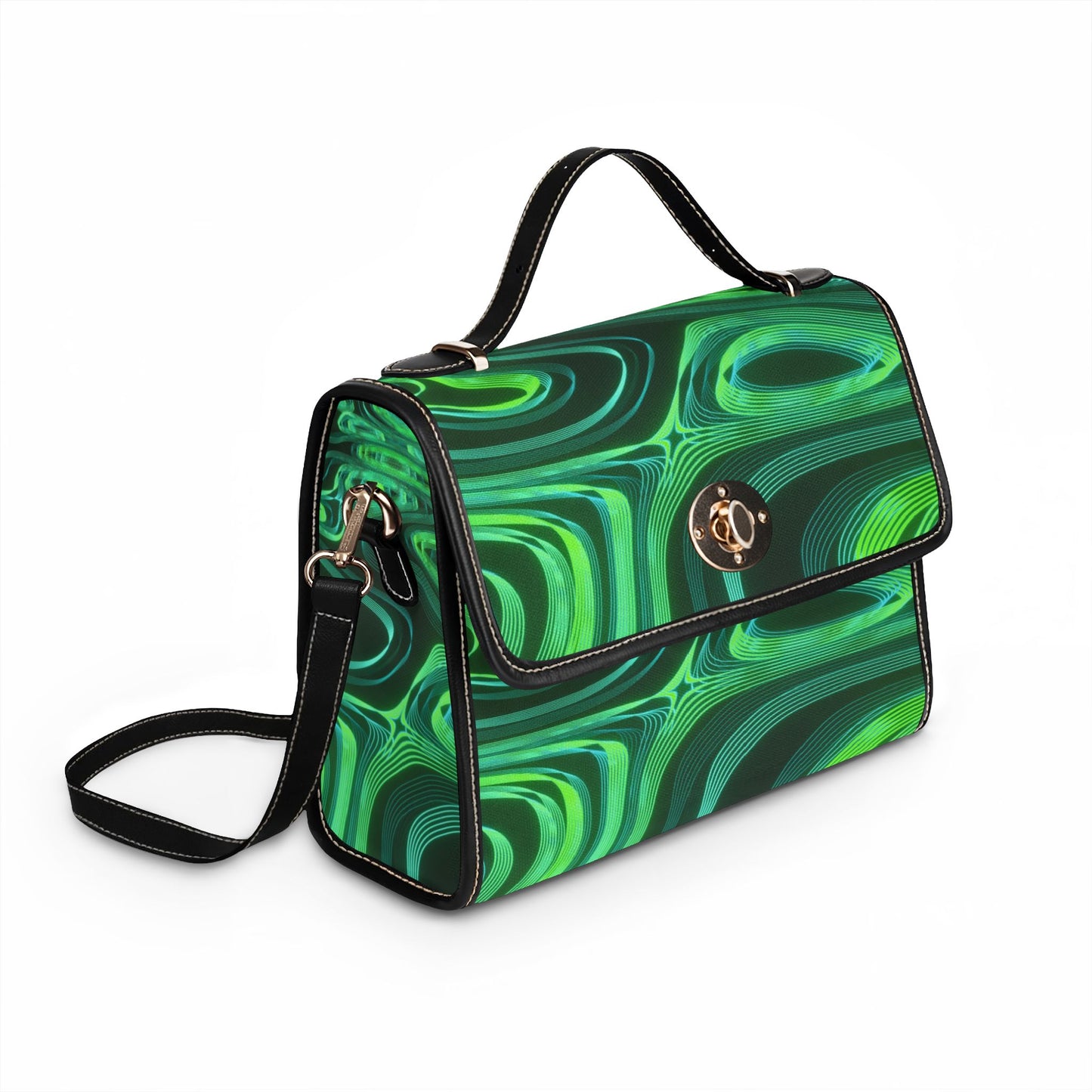 Green Electric Waterproof Canvas Bag
