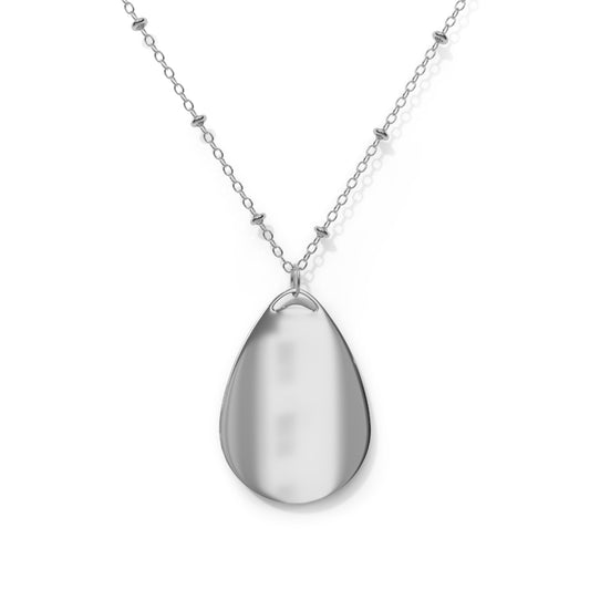 Colorful Floral Oval Necklace | Teardrop Pendant Necklace
