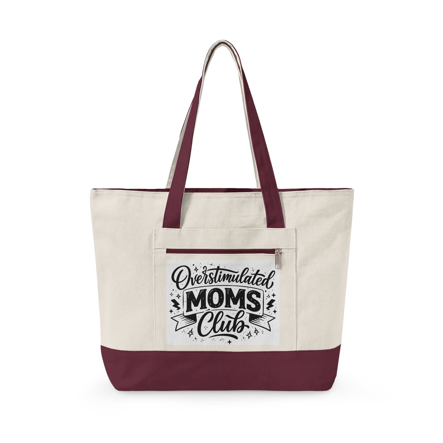Overstimulated Moms Club Canvas Tote Bag