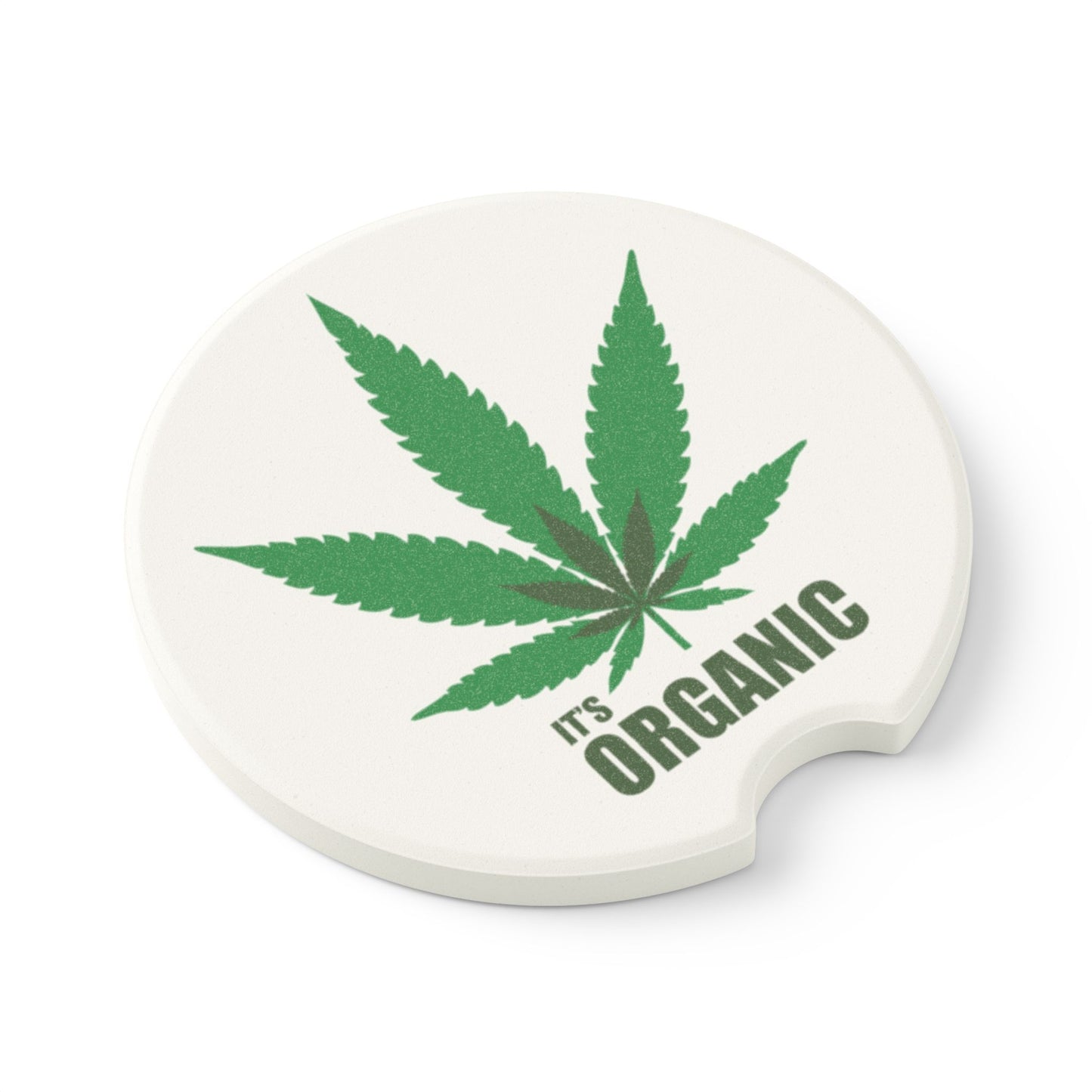 Its organic Soapstone Car Coaster