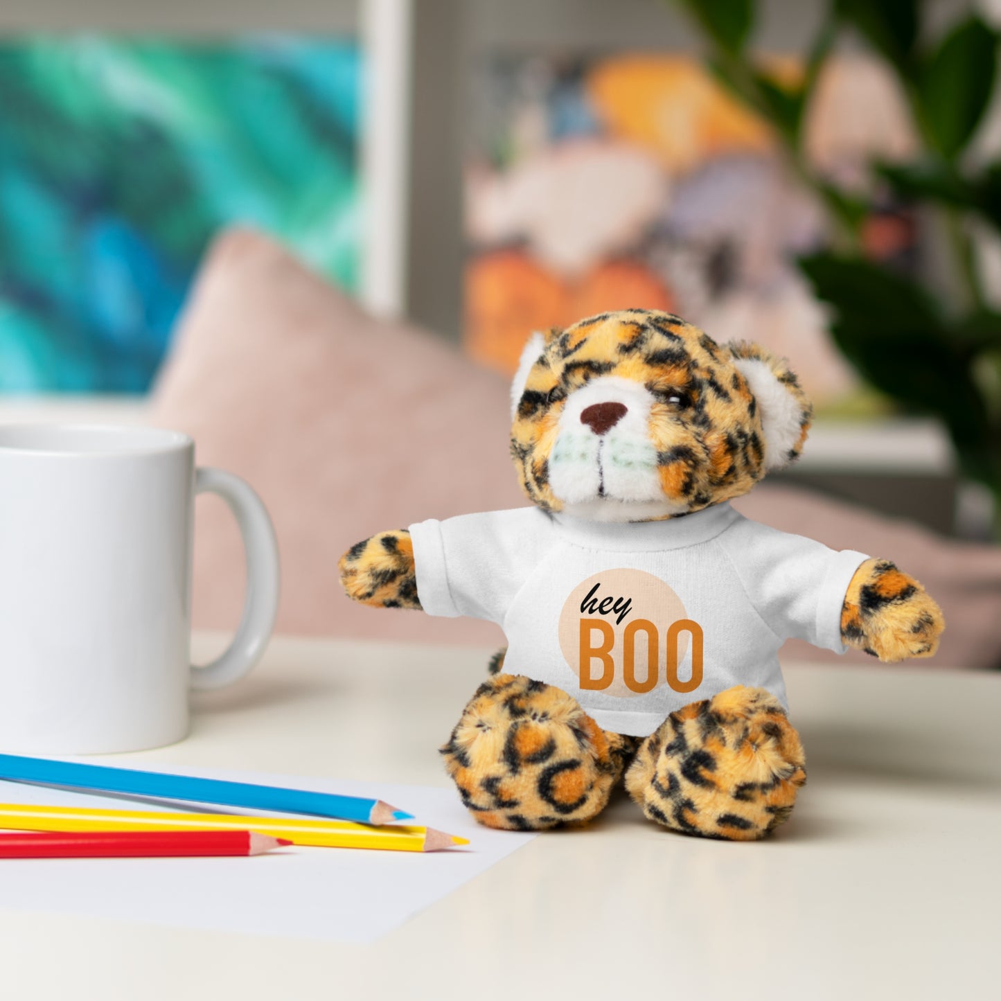 BOO Halloween Stuffed Animals with Tee
