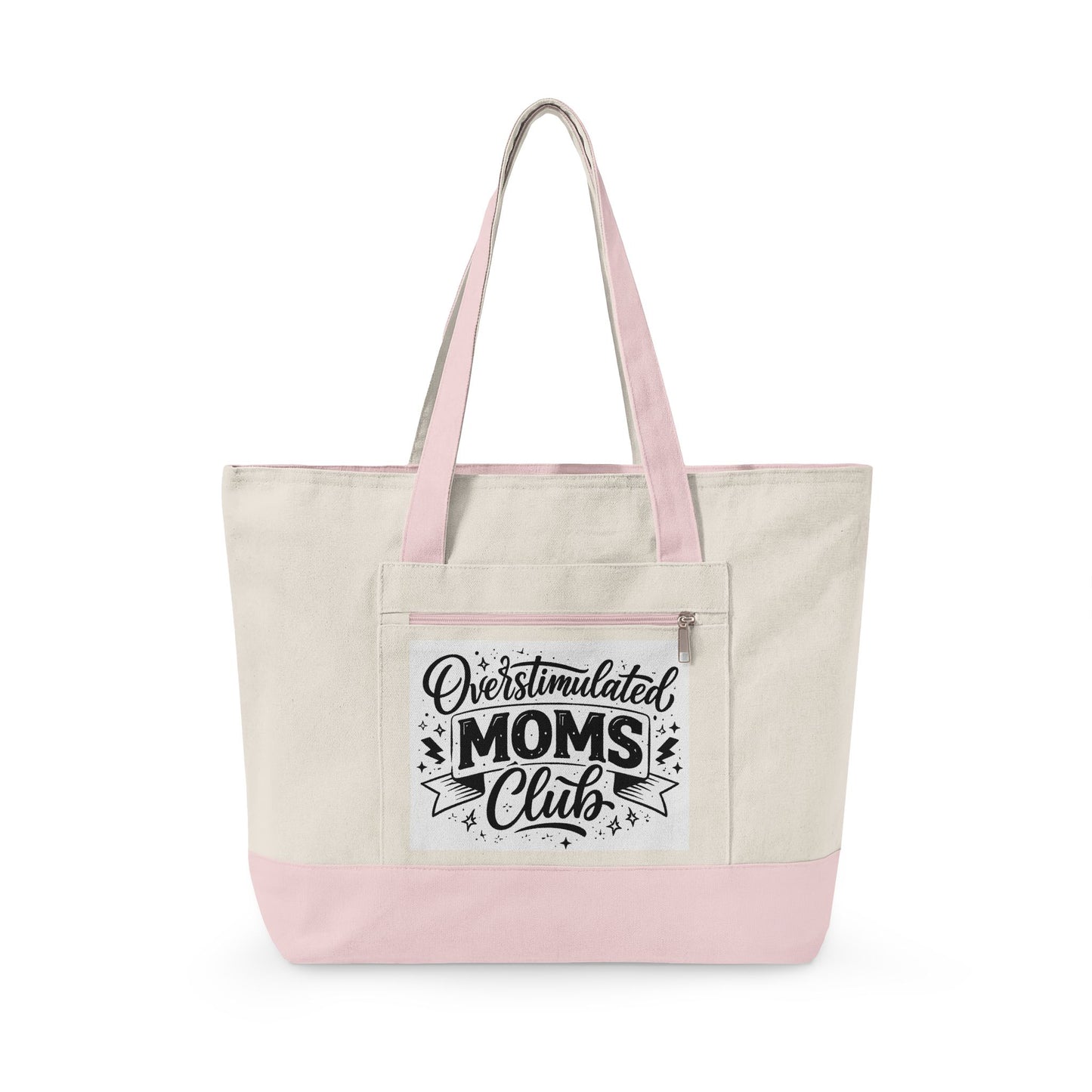 Overstimulated Moms Club Canvas Tote Bag