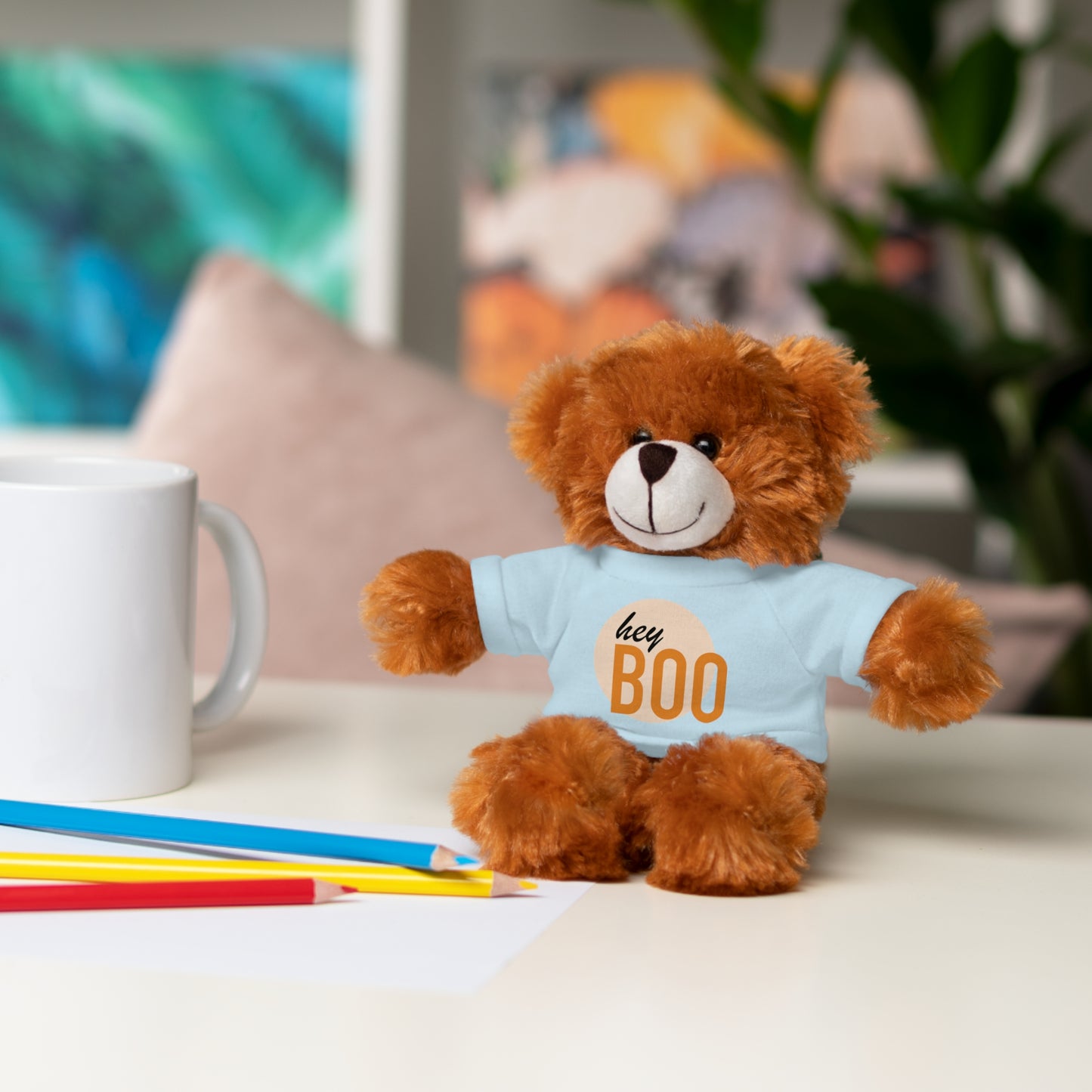 BOO Halloween Stuffed Animals with Tee