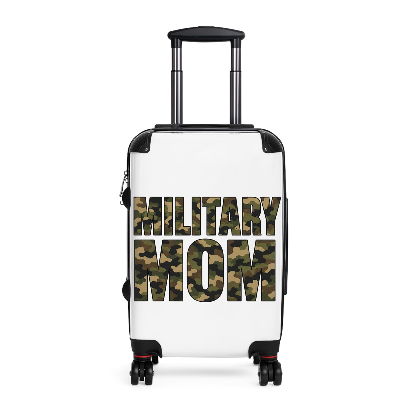 Military Mom Suitcase – Camo Print Carry-On Travel Luggage for Military Families