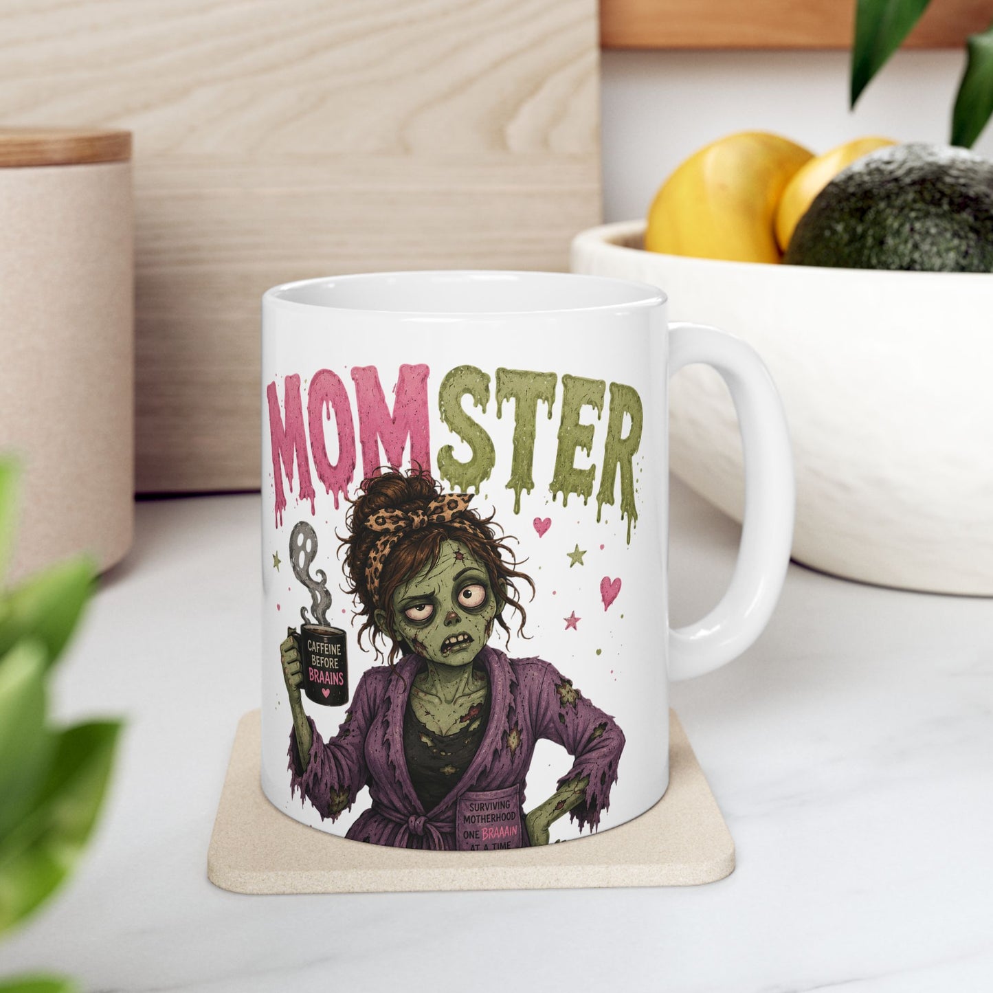 Momster Ceramic Mug — Funny Mother's Day Coffee Cup (11oz & 15oz)