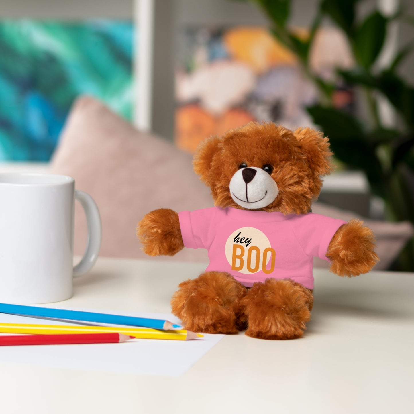 BOO Halloween Stuffed Animals with Tee