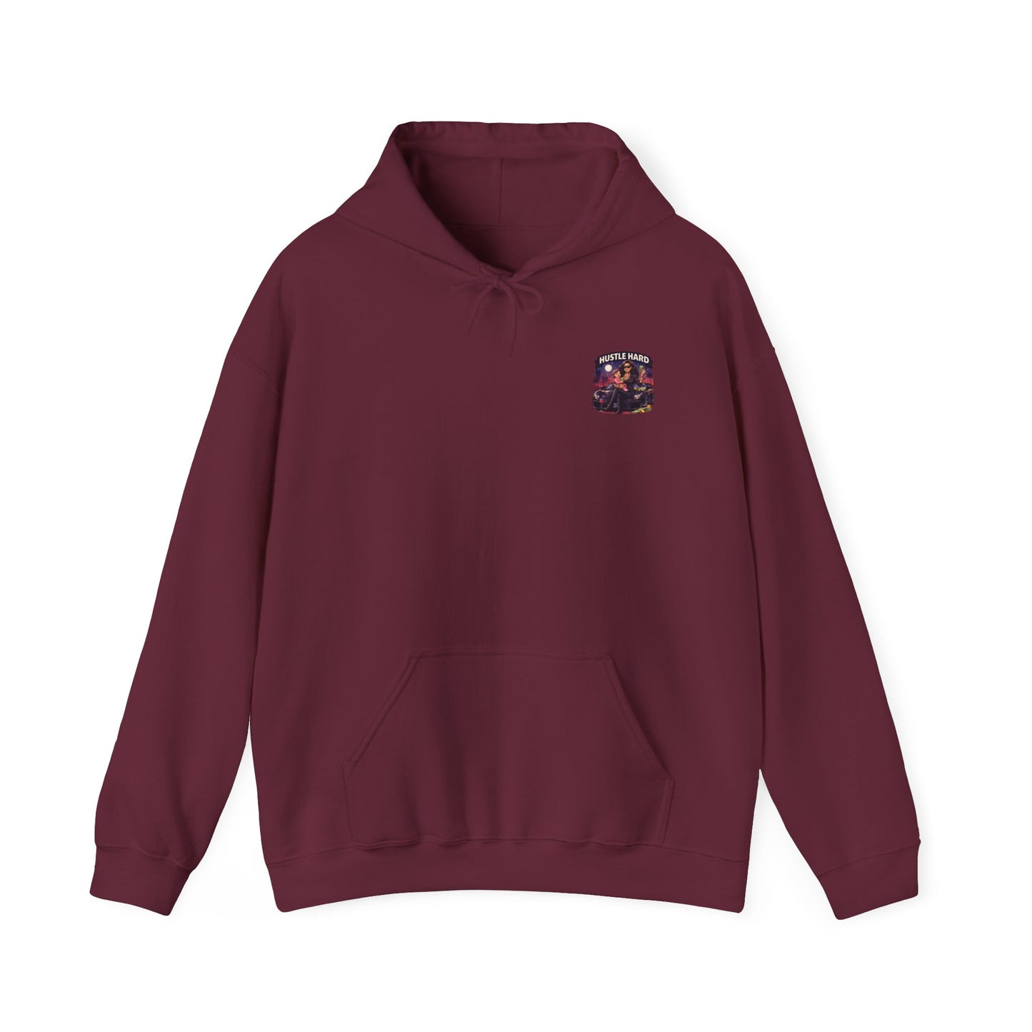 Hustle Hard Hoodie — Motivational Hooded Sweatshirt for Hustler moms