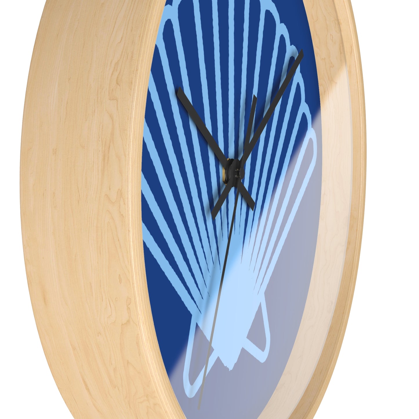 Shell Wall Clock — Coastal Seashell Decorative Wall Clock