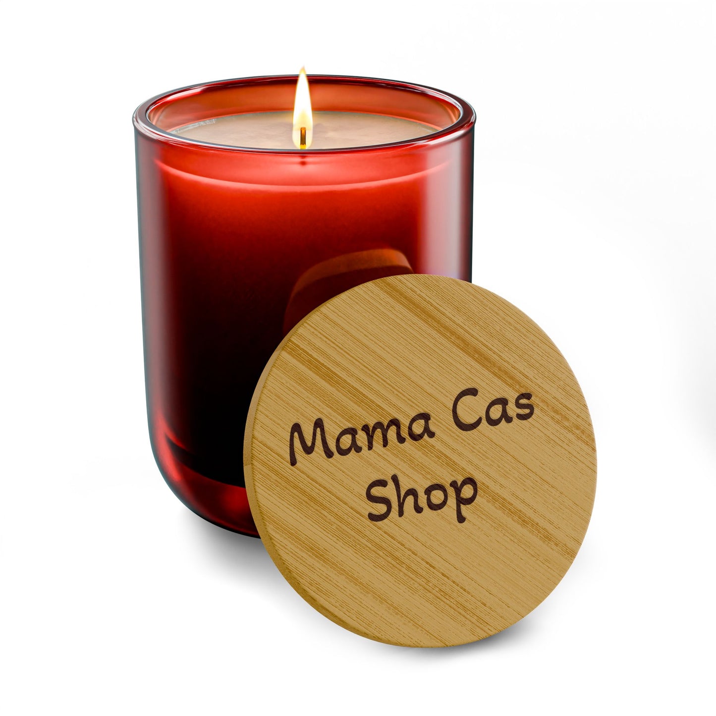 Engraved 14oz Scented Soy Candle — Bamboo Lid Aromatherapy Candle (Custom Engraving)