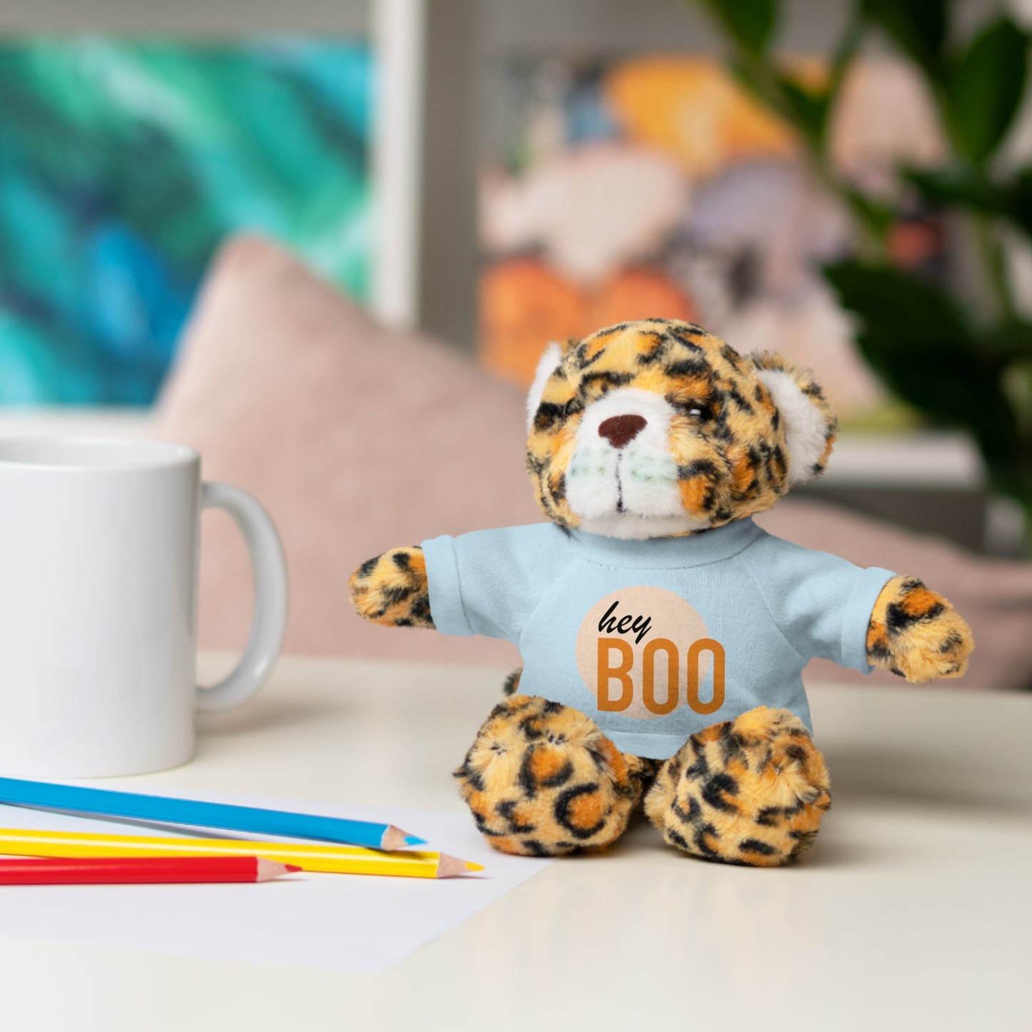 BOO Halloween Stuffed Animals with Tee