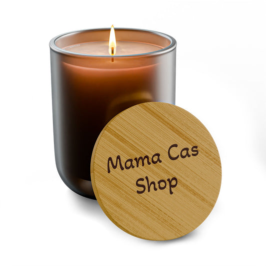 Engraved 14oz Scented Soy Candle — Bamboo Lid Aromatherapy Candle (Custom Engraving)