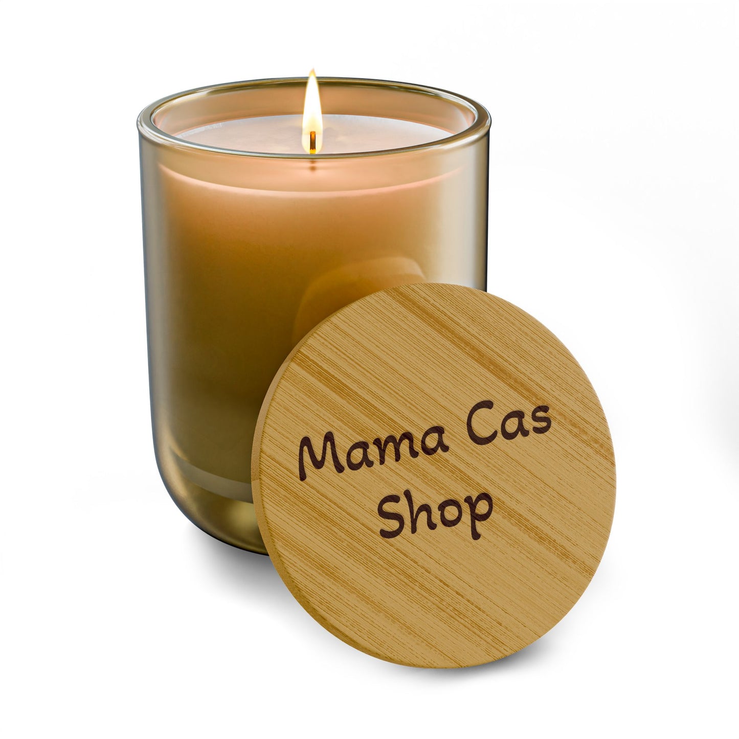 Engraved 14oz Scented Soy Candle — Bamboo Lid Aromatherapy Candle (Custom Engraving)