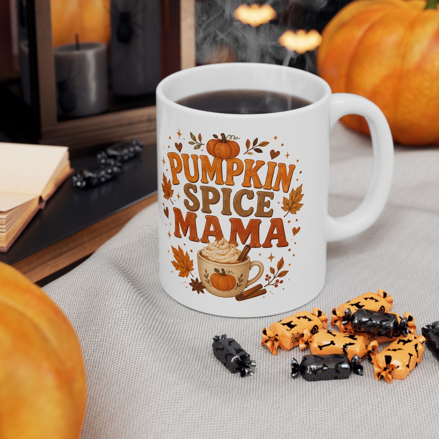 Pumpkin Spice Mama Ceramic Mug — 11oz & 15oz Fall Coffee Cup