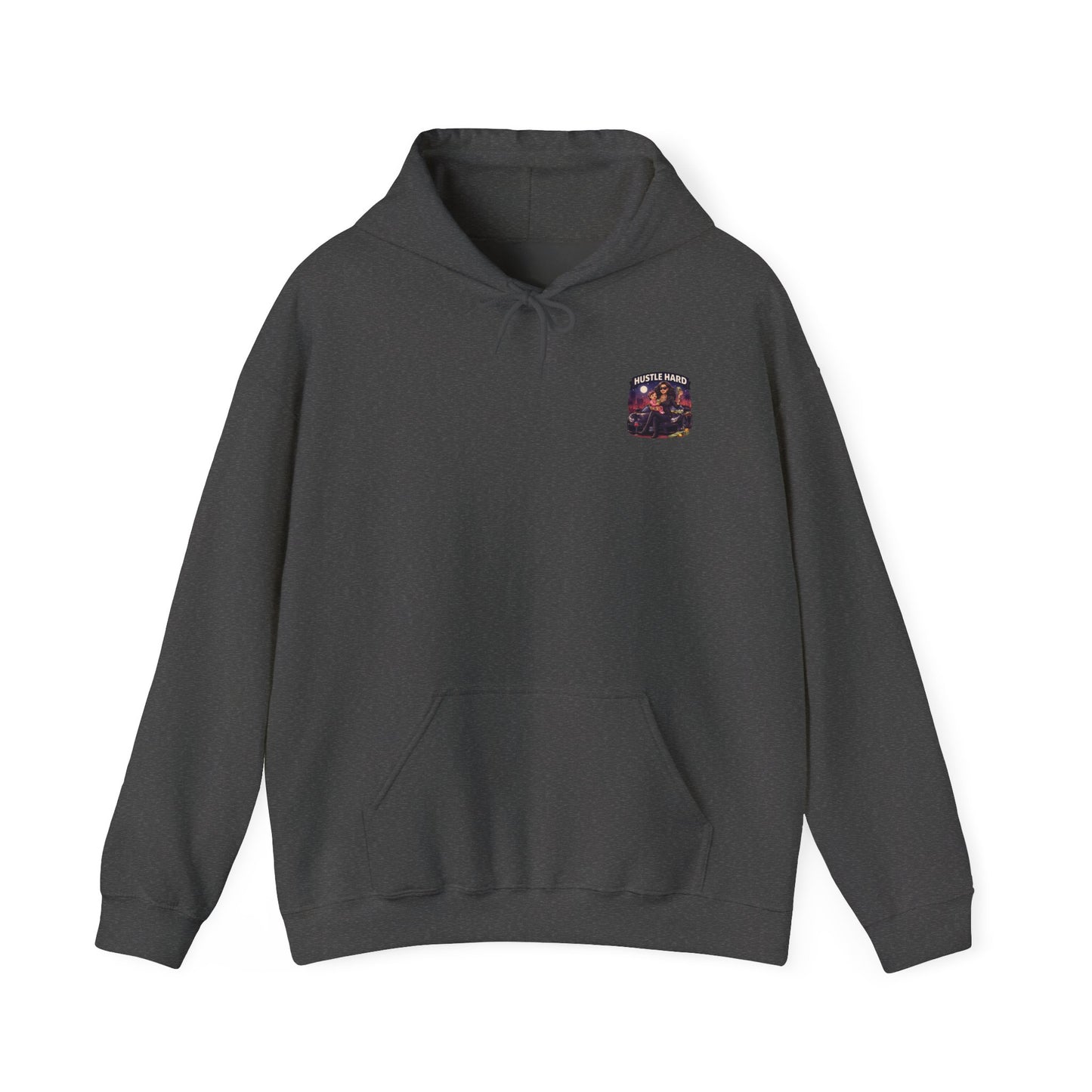Hustle Hard Hoodie — Motivational Hooded Sweatshirt for Hustler moms