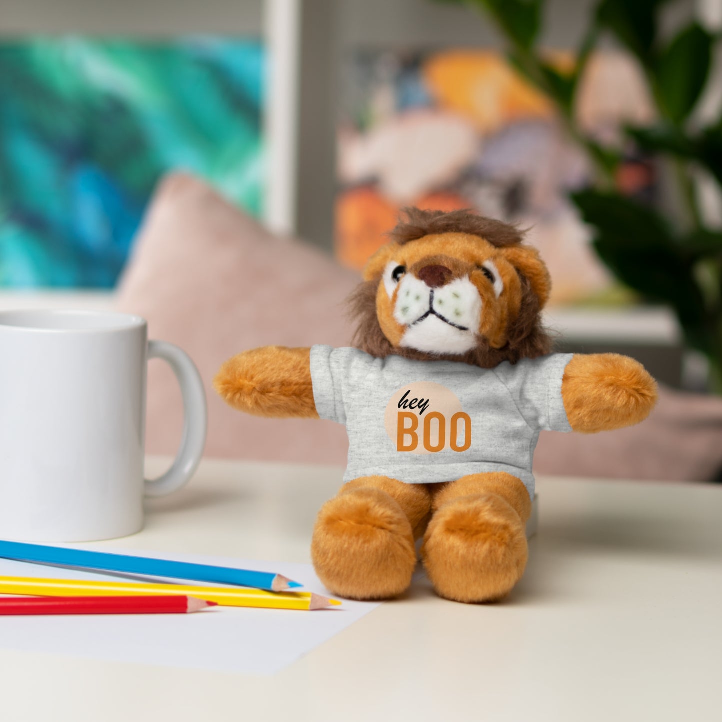 BOO Halloween Stuffed Animals with Tee