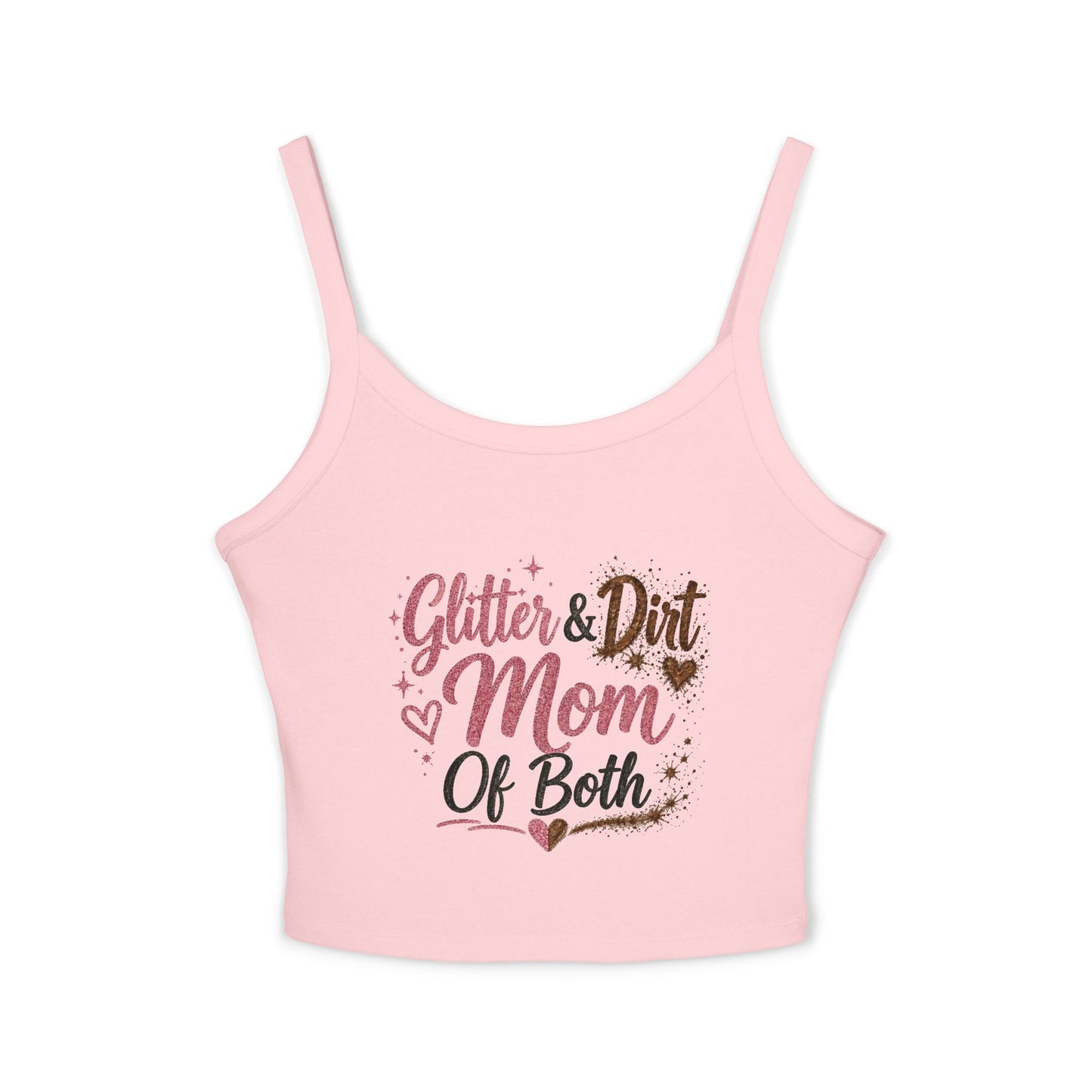 Glitter and Dirt Mom of Both Tank Top | Mom Life Graphic