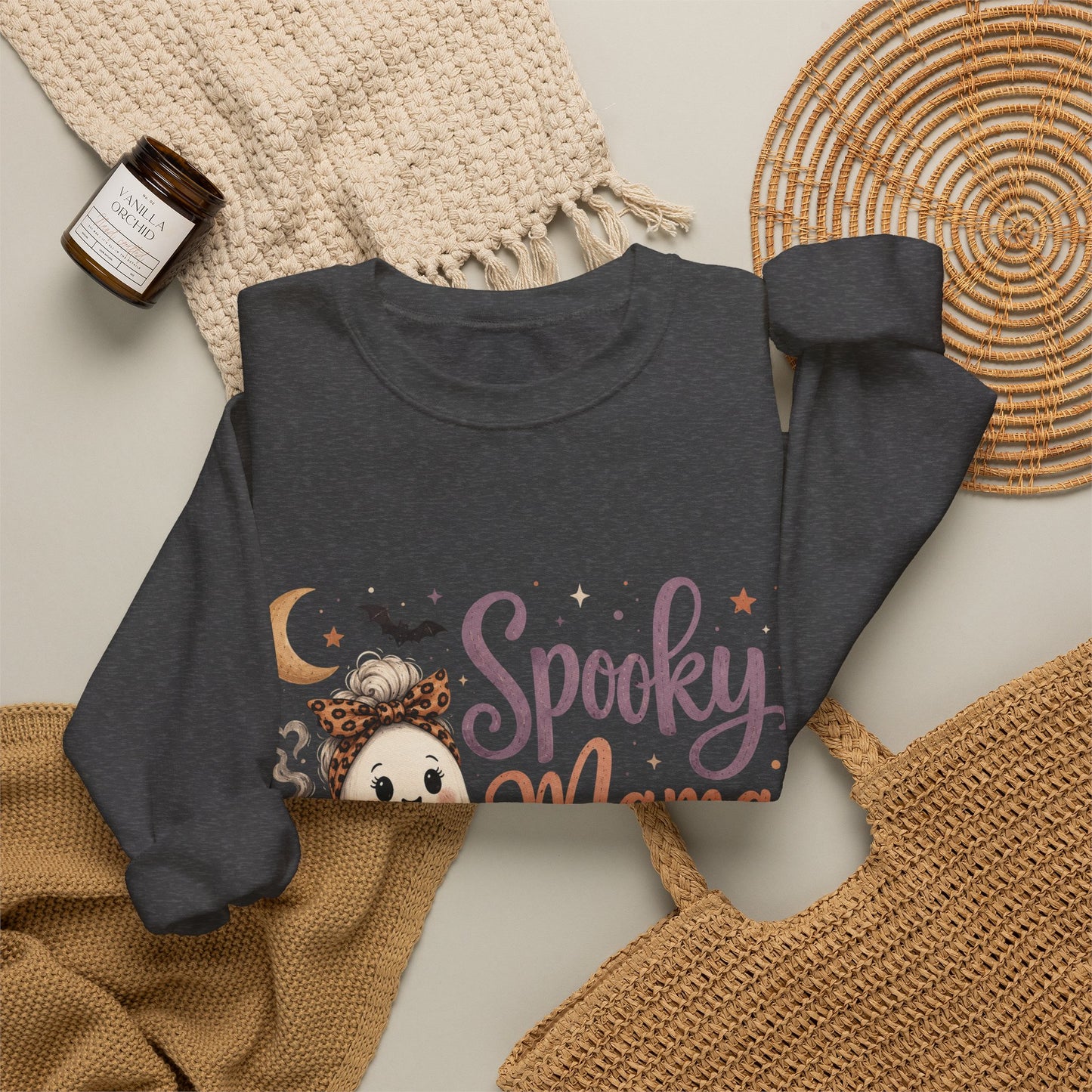 Spooky Mama Sweatshirt — Halloween Mom Crewneck