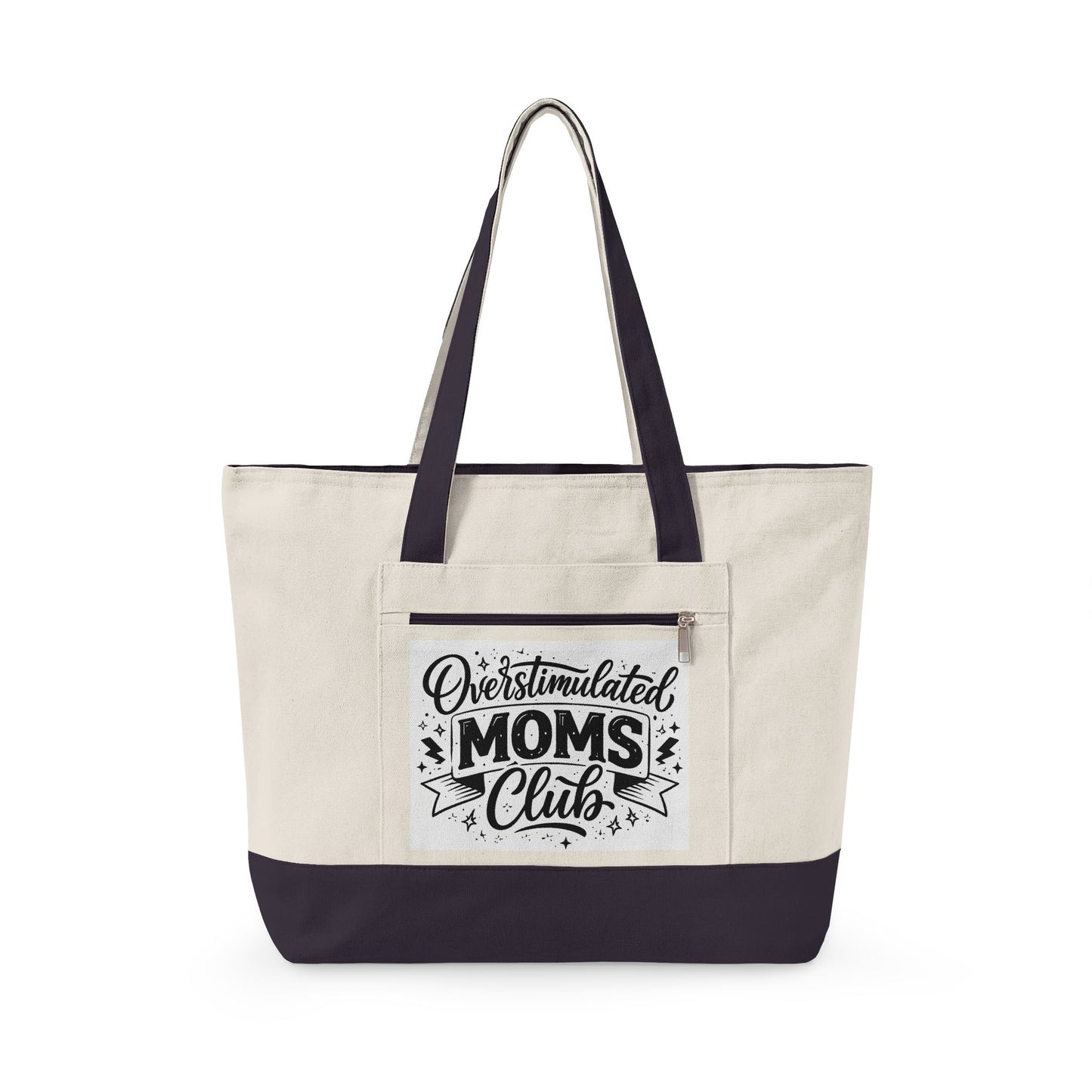 Overstimulated Moms Club Canvas Tote Bag