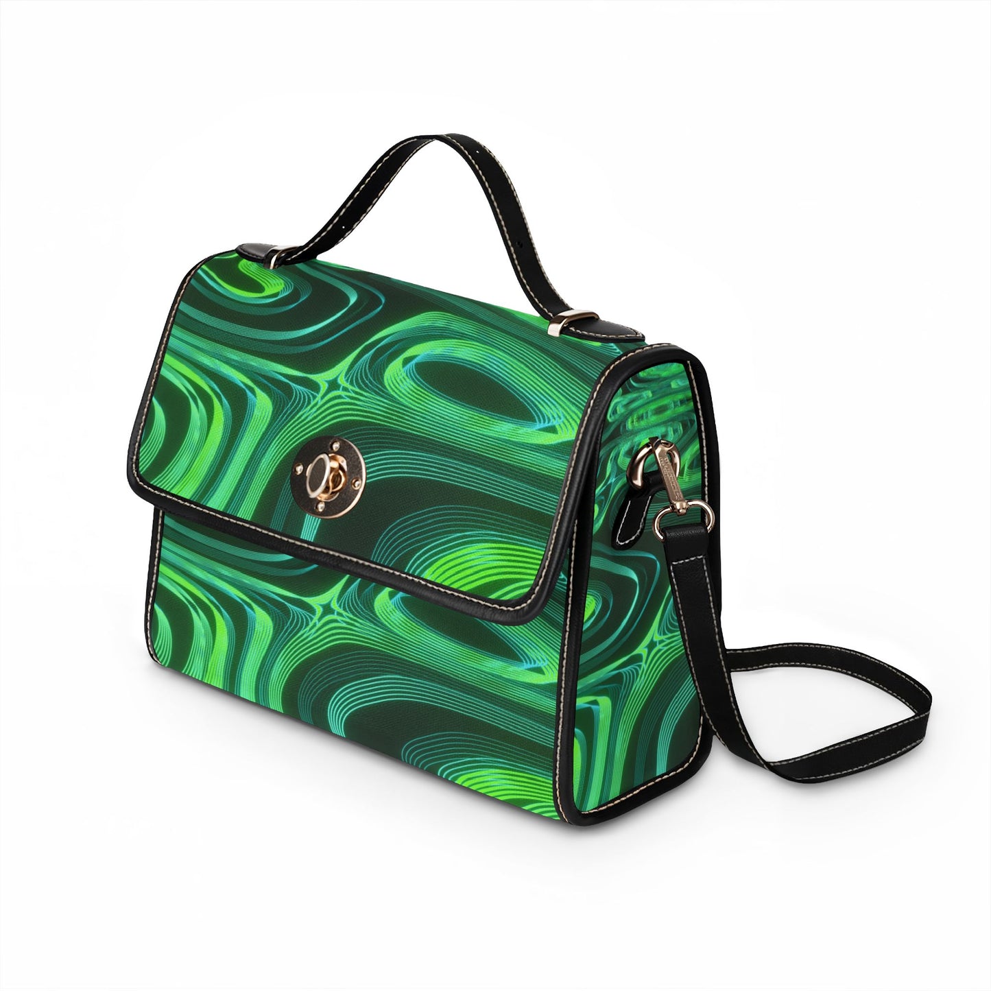 Green Electric Waterproof Canvas Bag