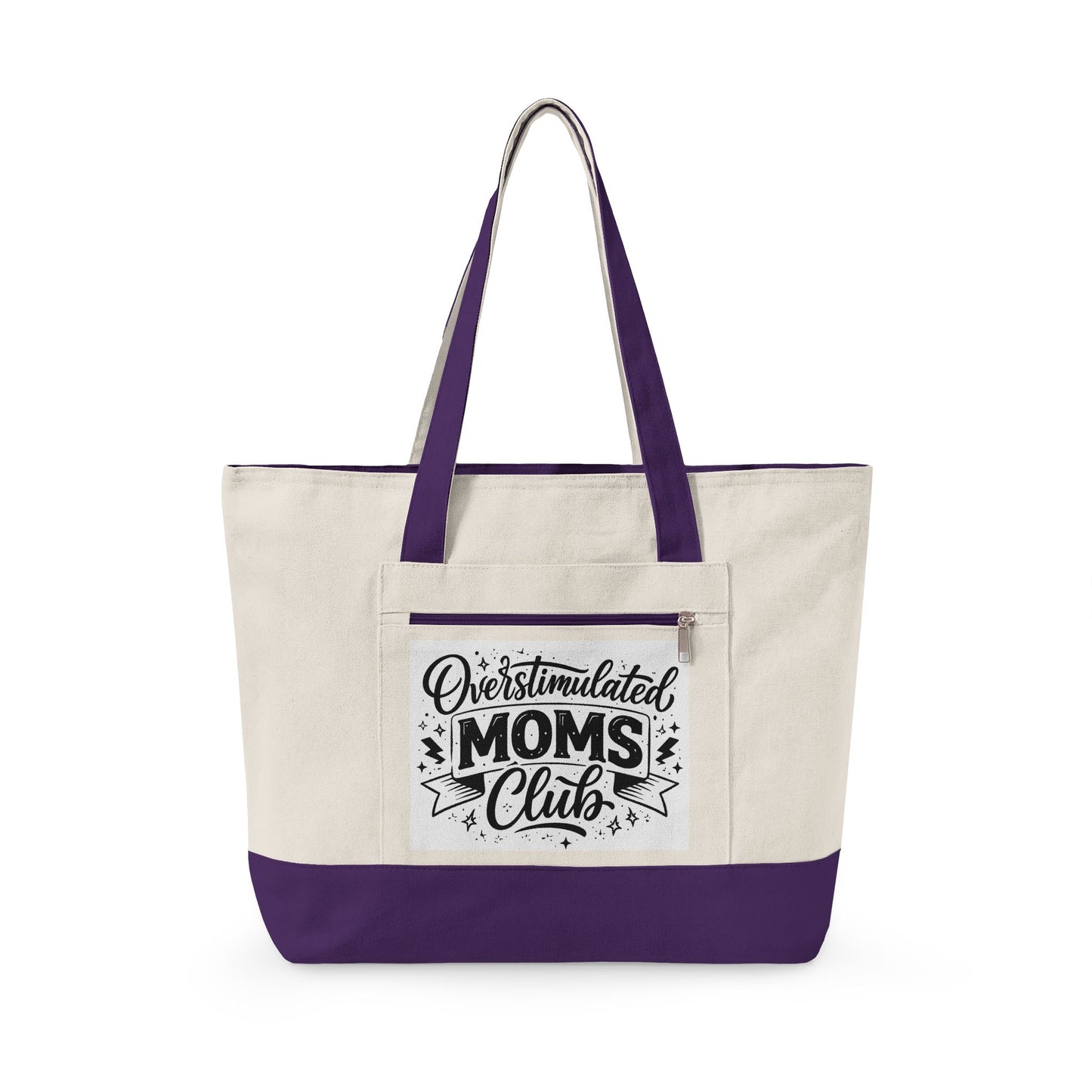 Overstimulated Moms Club Canvas Tote Bag