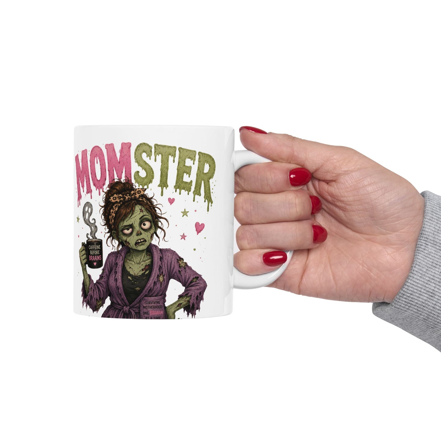 Momster Ceramic Mug — Funny Mother's Day Coffee Cup (11oz & 15oz)