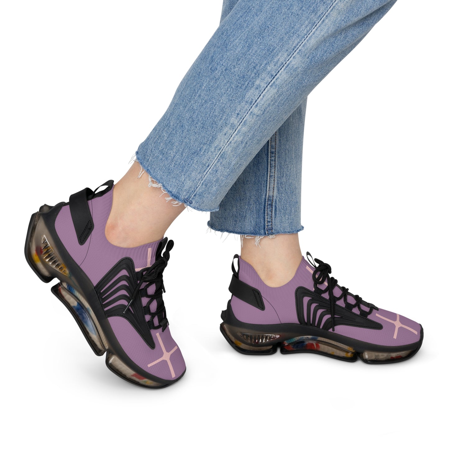 Purple Mesh Women’s Sneakers — Lightweight Athletic Shoes