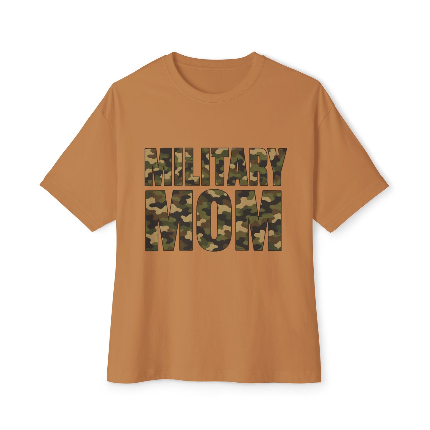 Military Mom T‑Shirt — Unisex Oversized Boxy Tee