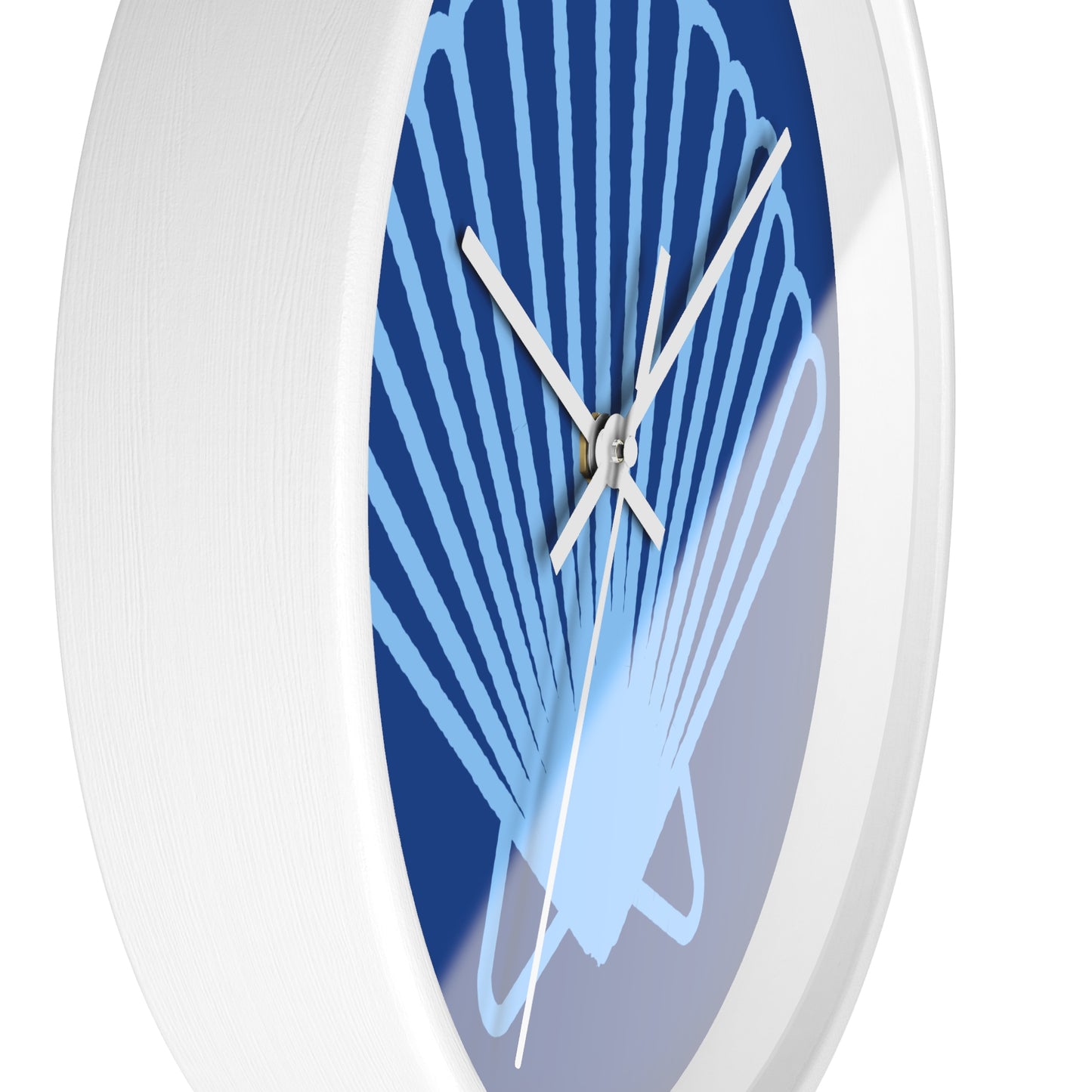 Shell Wall Clock — Coastal Seashell Decorative Wall Clock