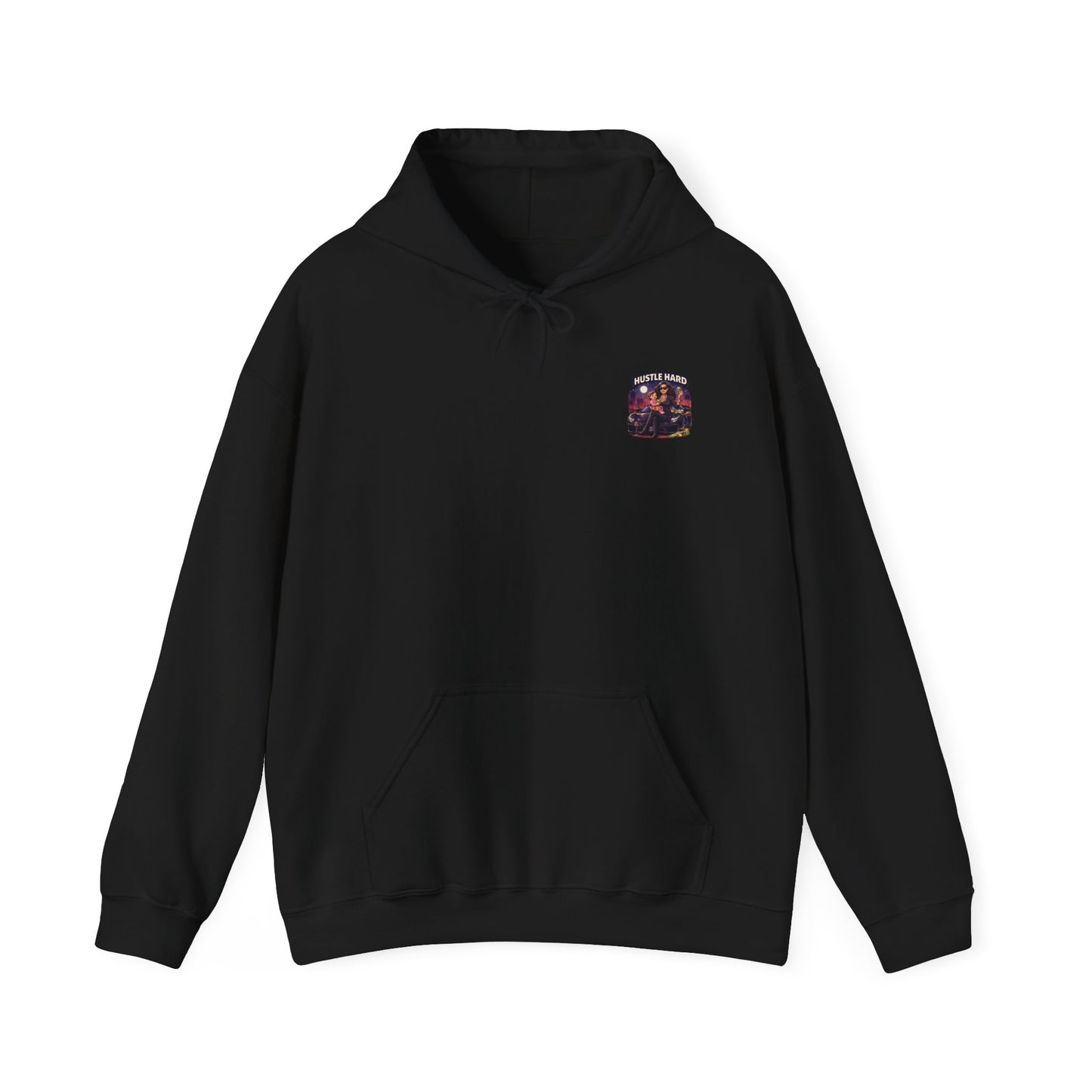 Hustle Hard Hoodie — Motivational Hooded Sweatshirt for Hustler moms