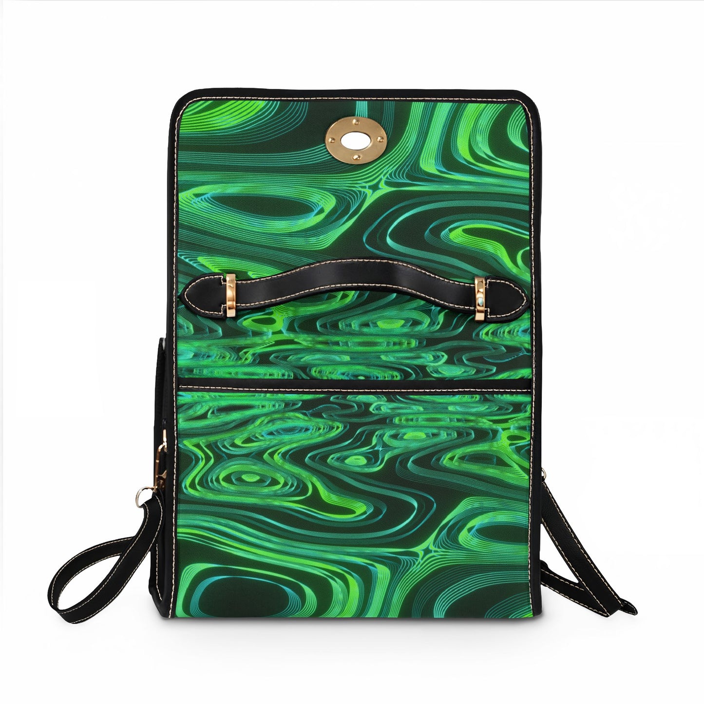 Green Electric Waterproof Canvas Bag