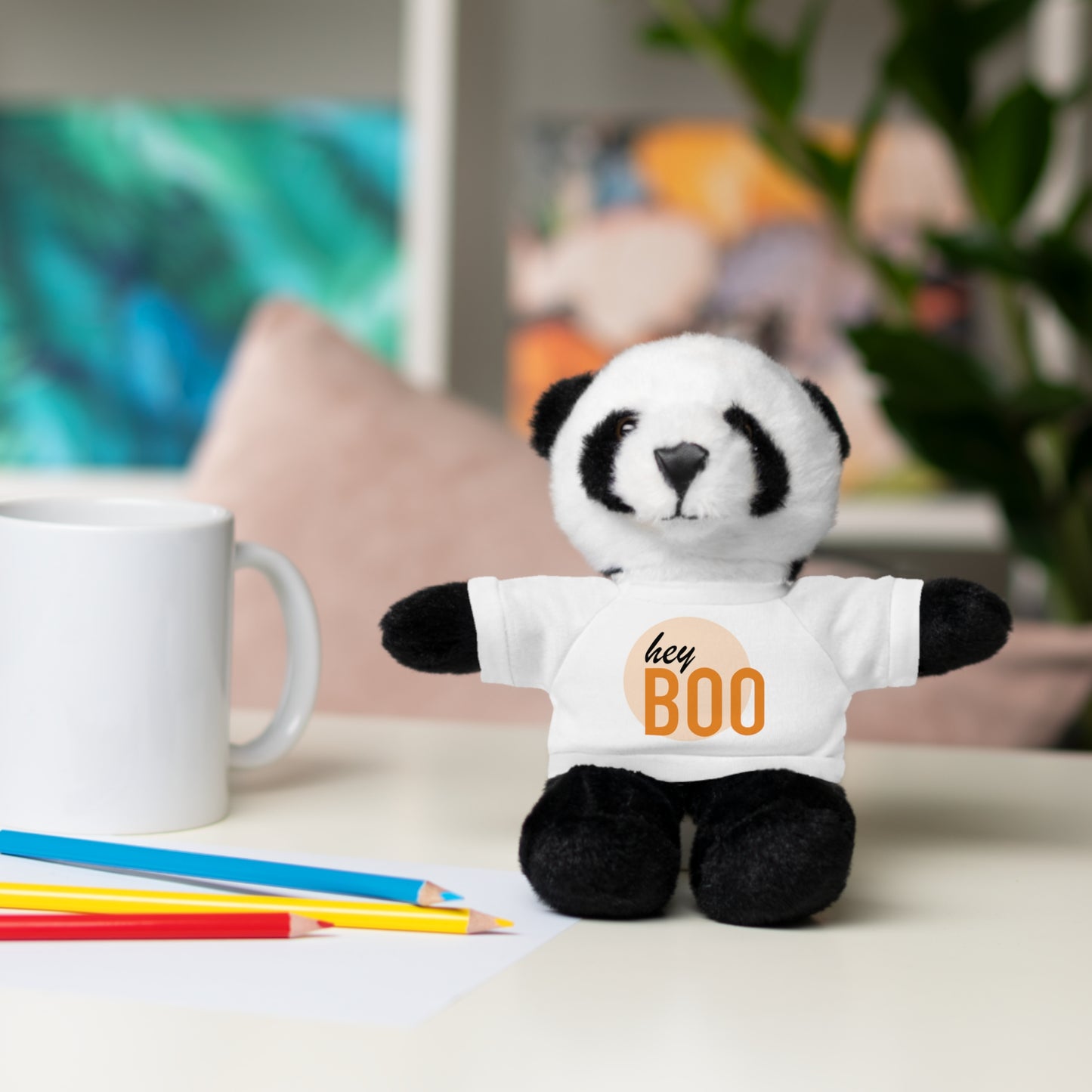 BOO Halloween Stuffed Animals with Tee