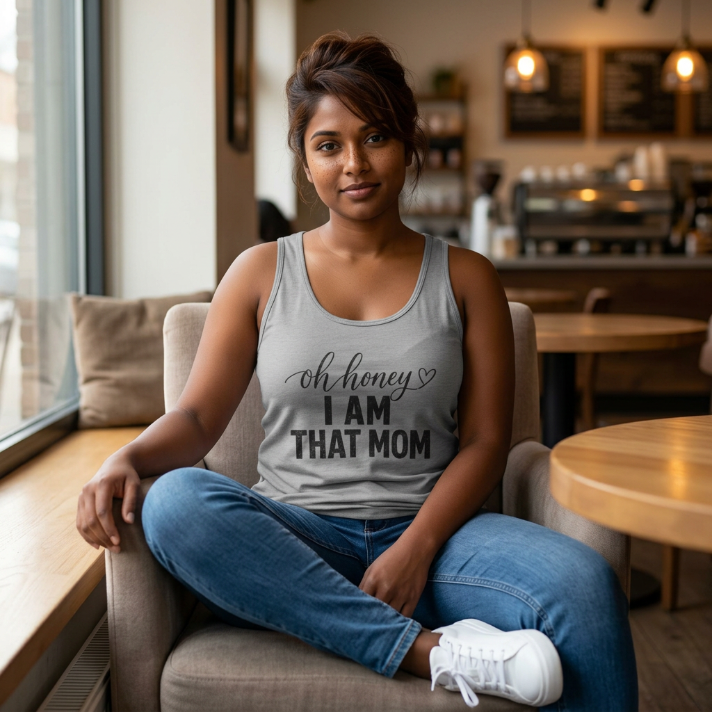Oh Honey I Am That Mom tank top | Mom phrase tank