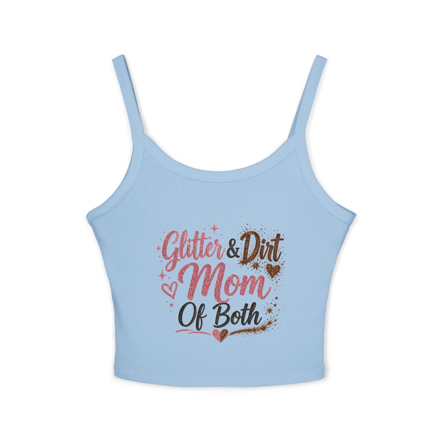Glitter and Dirt Mom of Both Tank Top | Mom Life Graphic