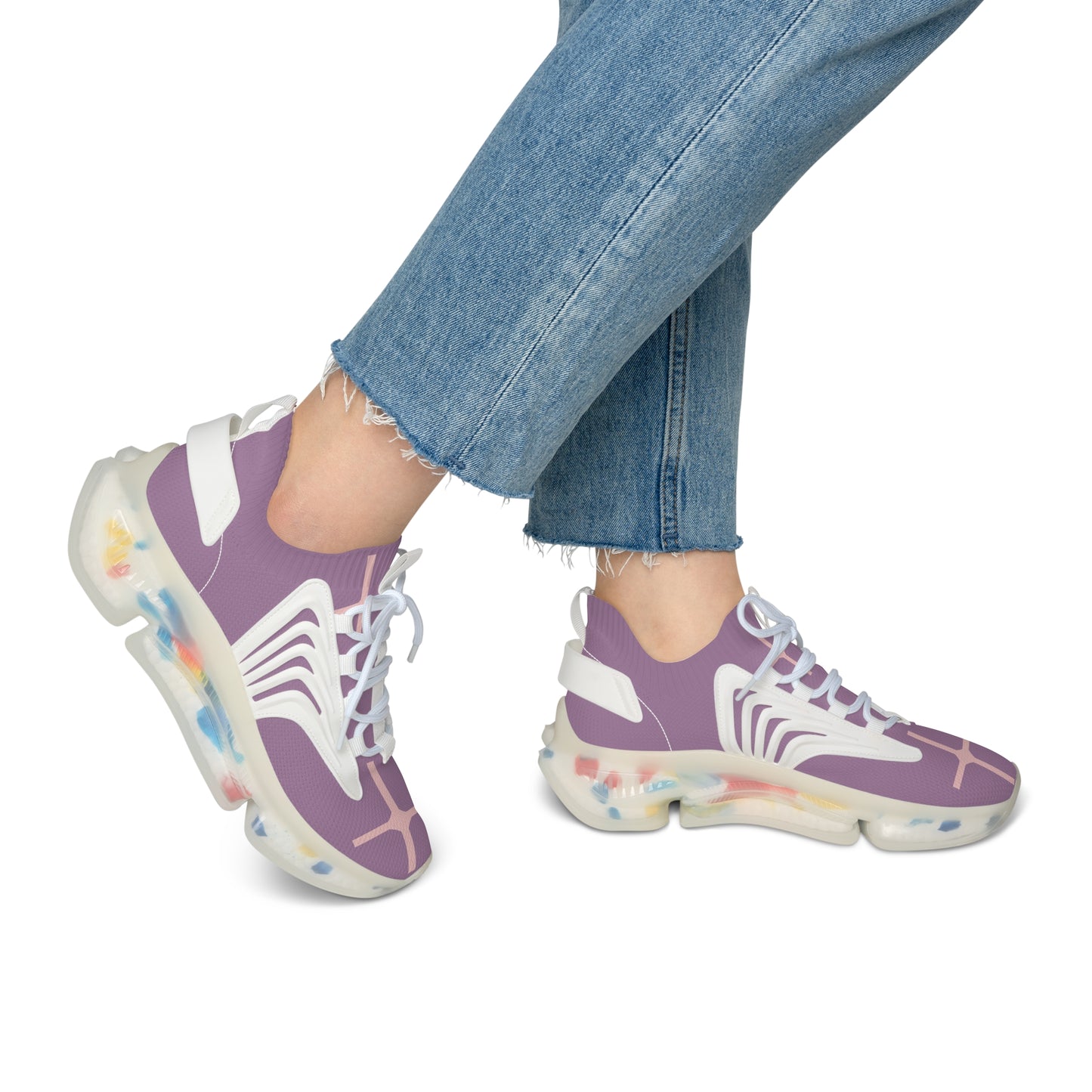 Purple Mesh Women’s Sneakers — Lightweight Athletic Shoes