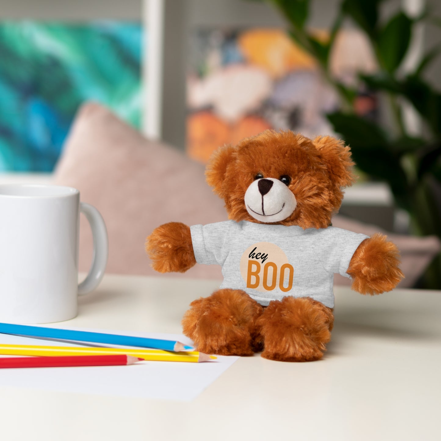 BOO Halloween Stuffed Animals with Tee