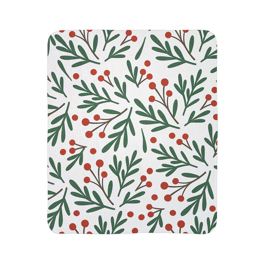 Christmas inspired Fleece Sherpa Blanket