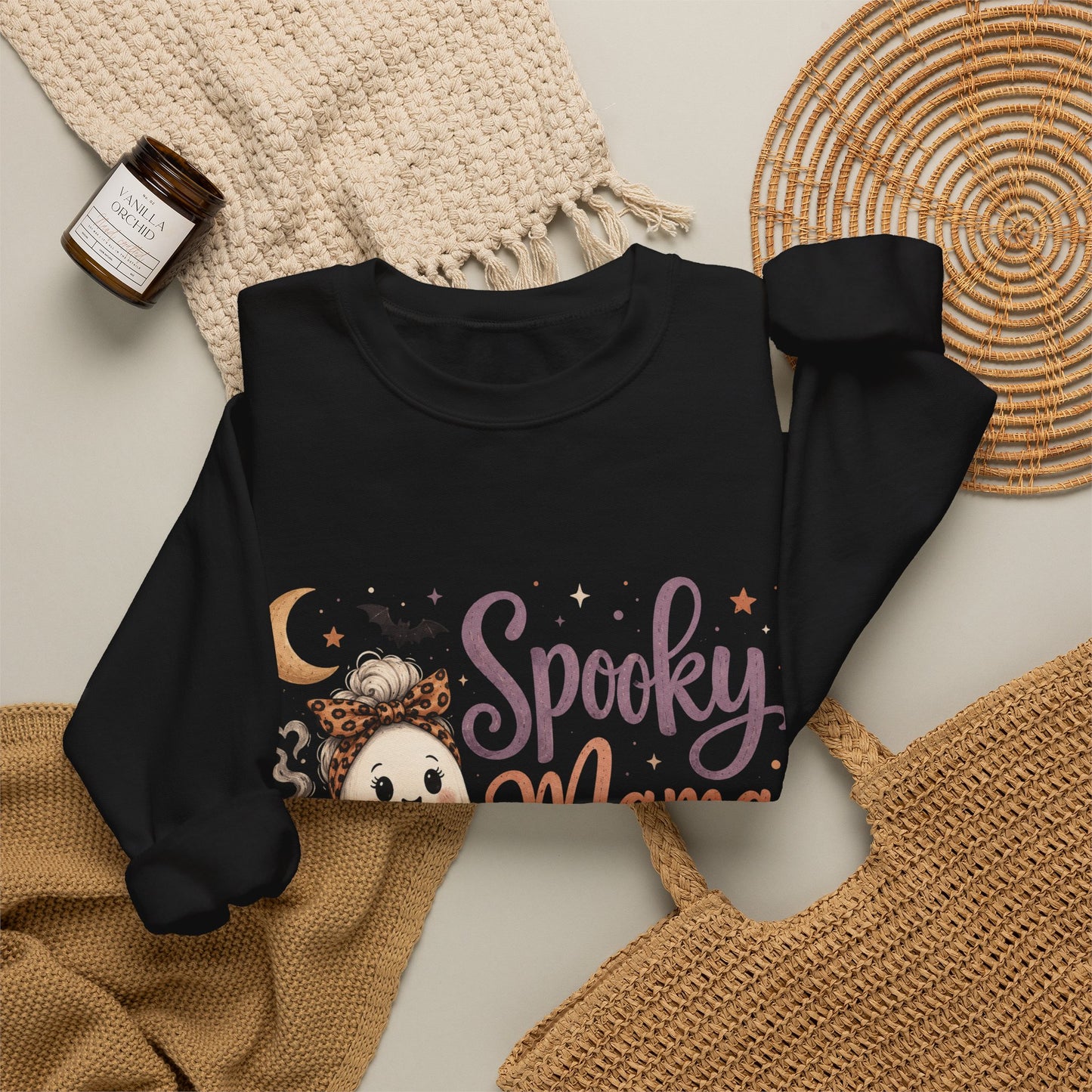 Spooky Mama Sweatshirt — Halloween Mom Crewneck