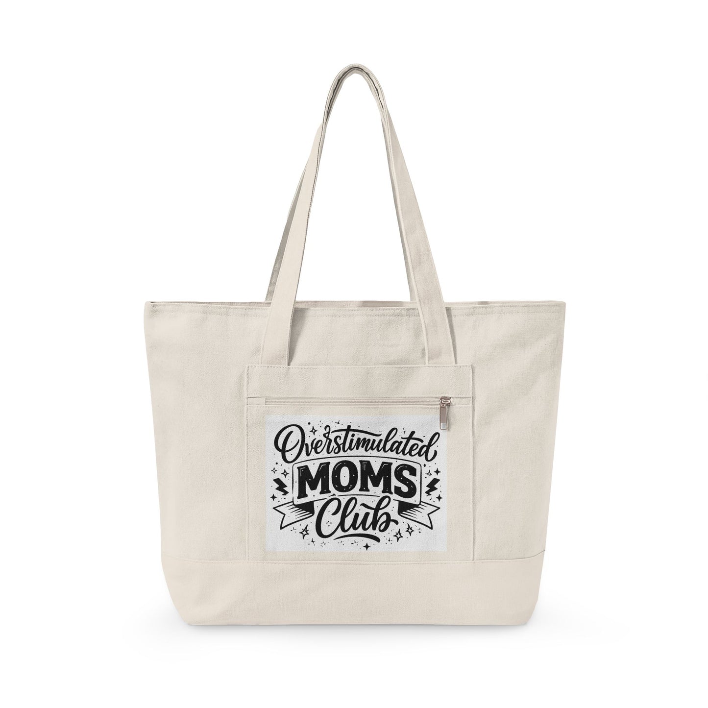 Overstimulated Moms Club Canvas Tote Bag
