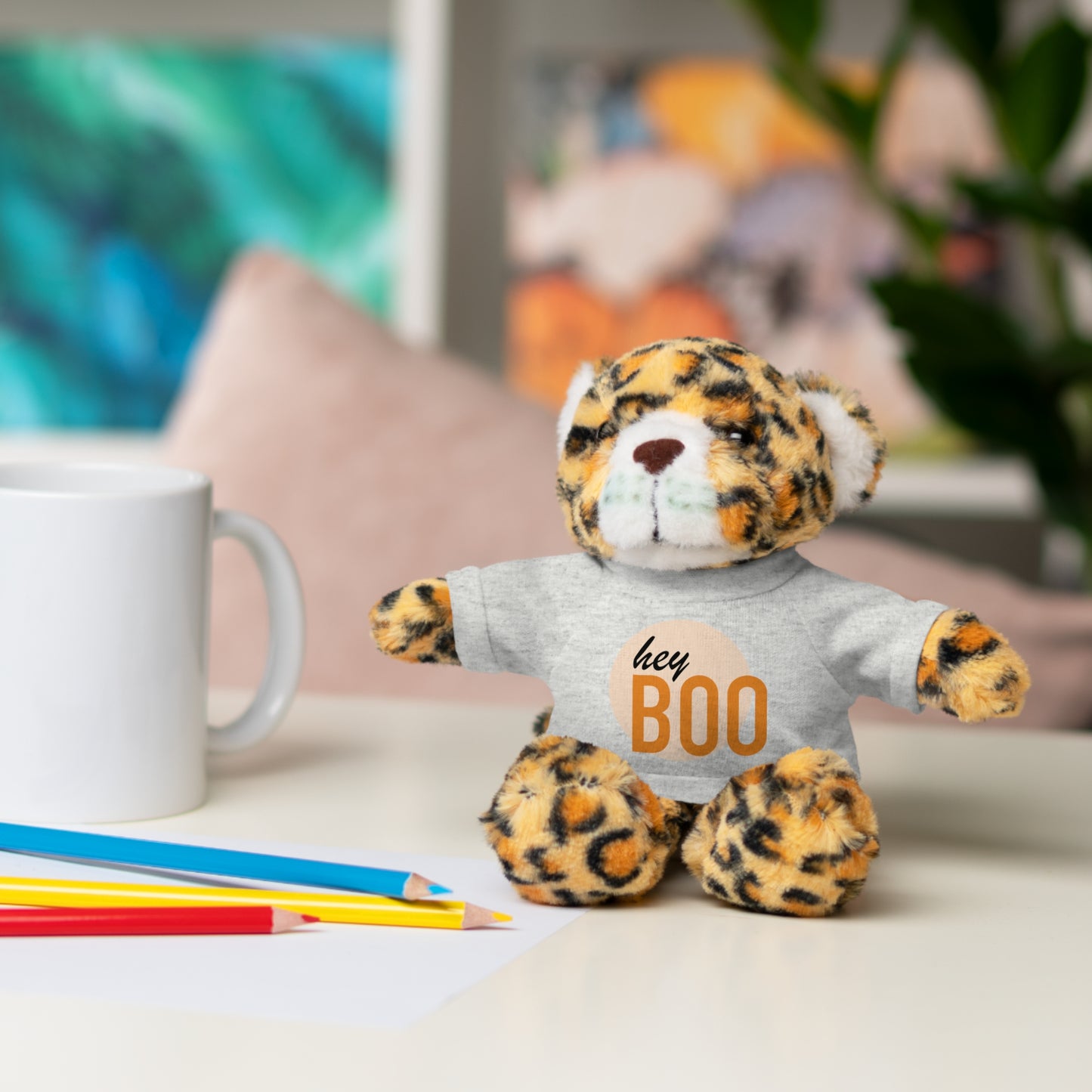 BOO Halloween Stuffed Animals with Tee