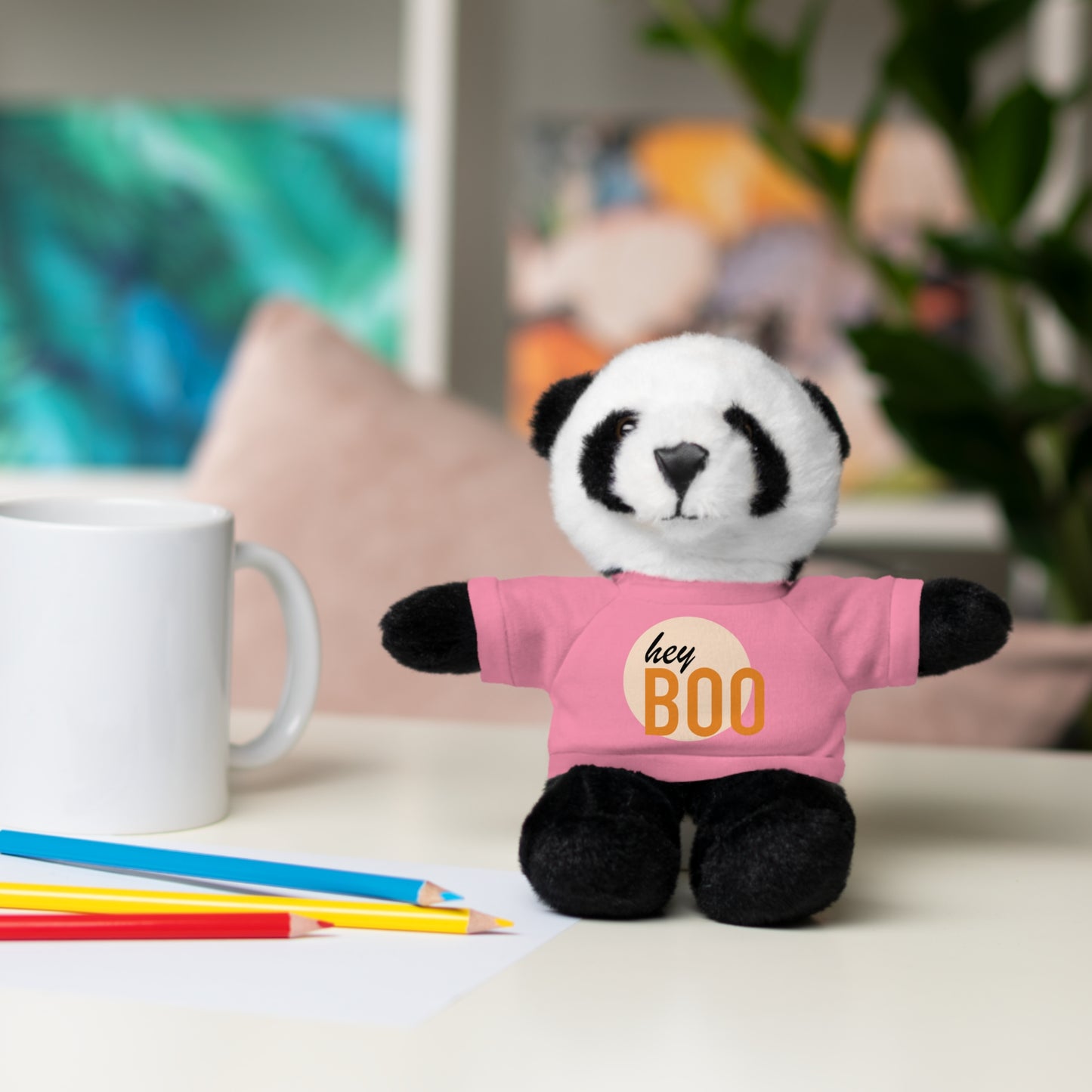 BOO Halloween Stuffed Animals with Tee