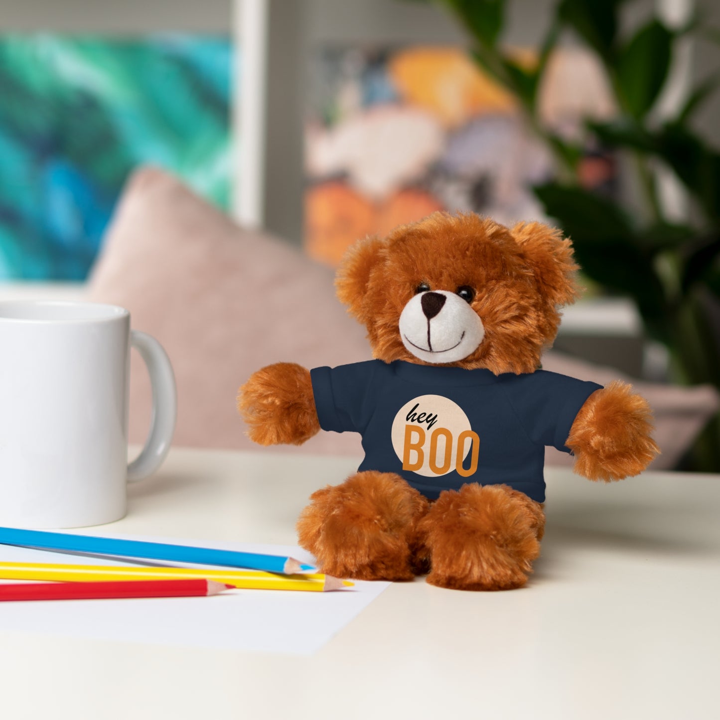 BOO Halloween Stuffed Animals with Tee