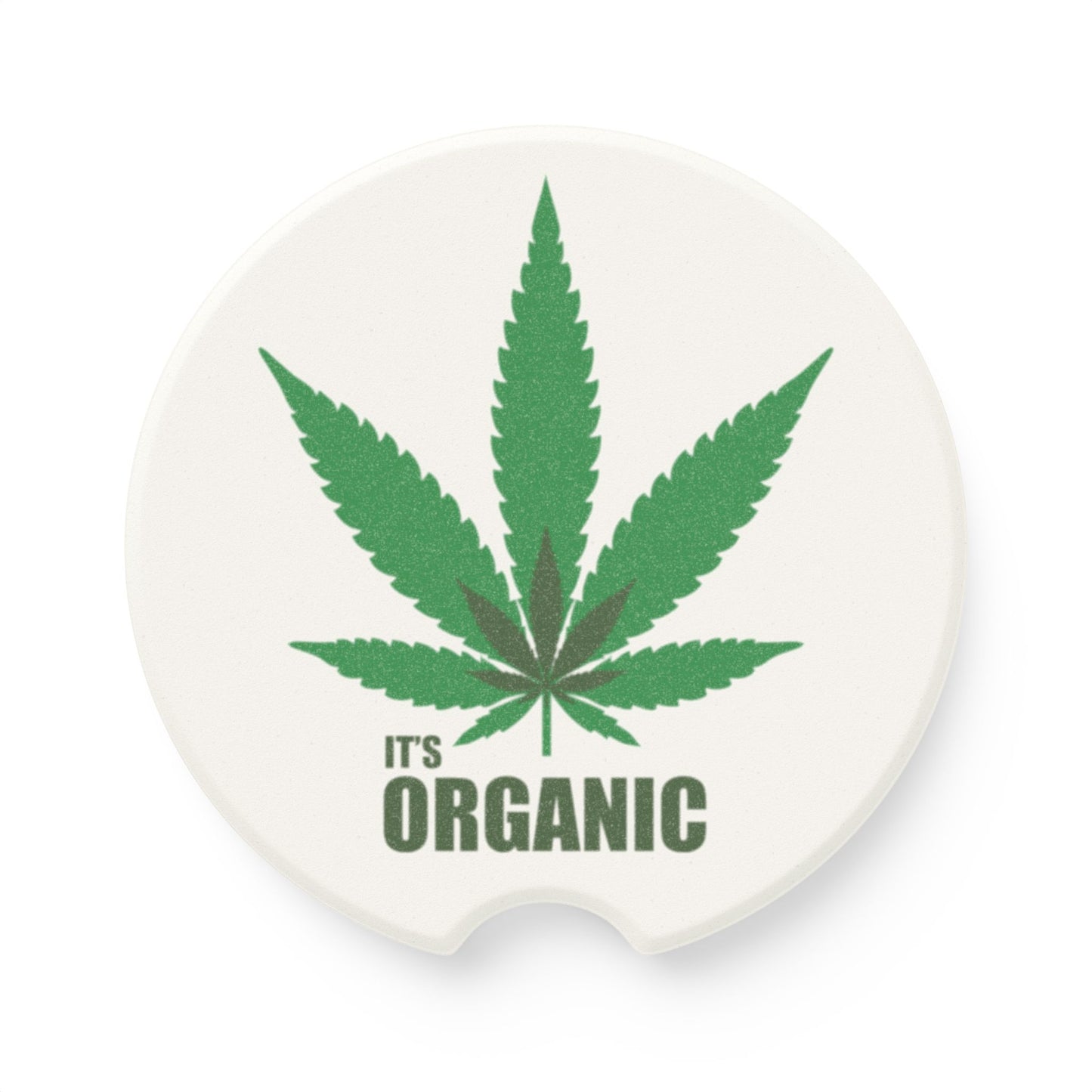Its organic Soapstone Car Coaster