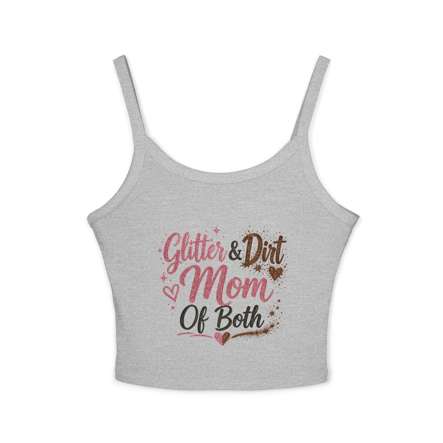 Glitter and Dirt Mom of Both Tank Top | Mom Life Graphic