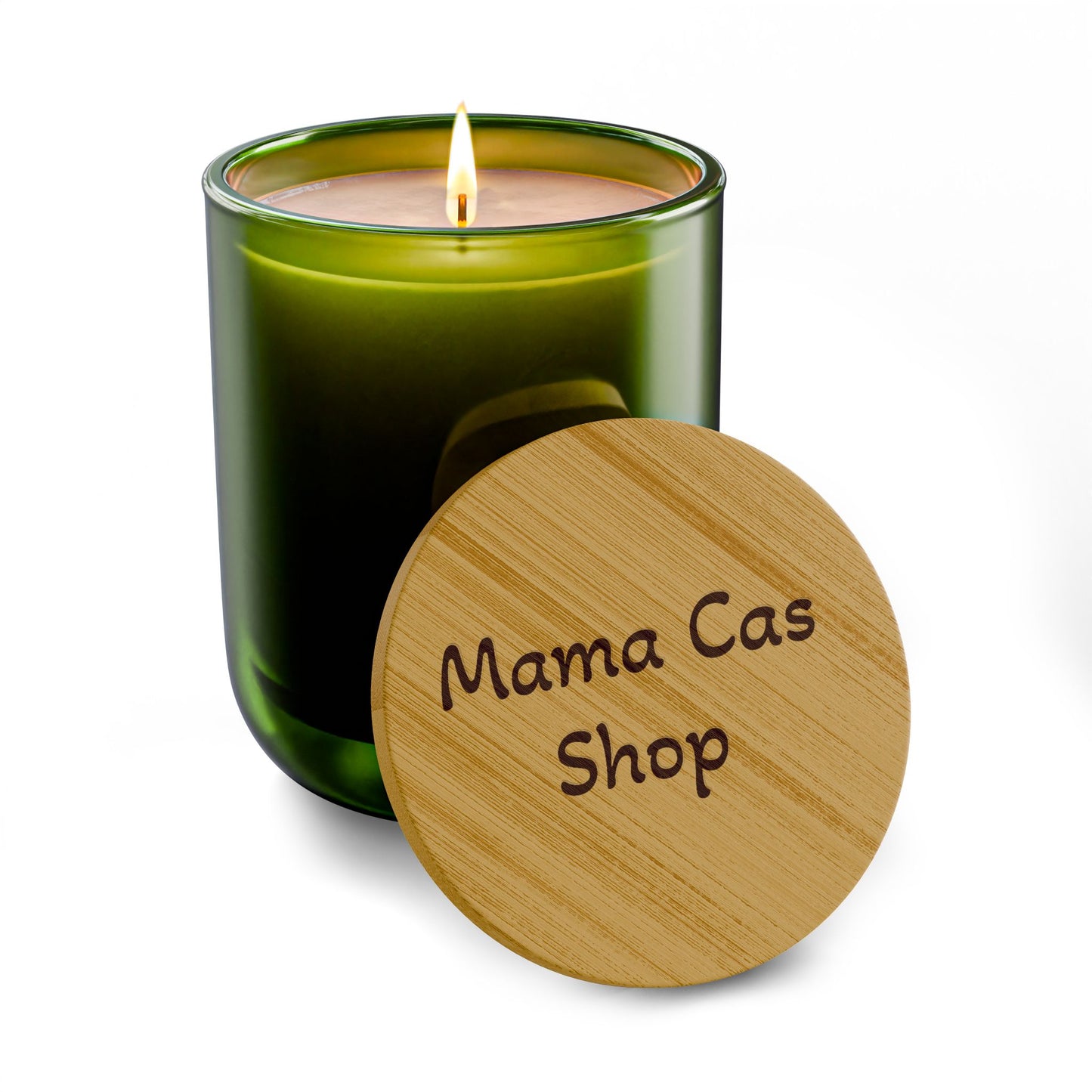 Engraved 14oz Scented Soy Candle — Bamboo Lid Aromatherapy Candle (Custom Engraving)