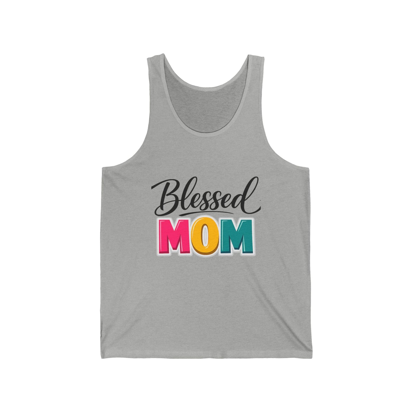Blessed Mom tank | Mother's Day typography mom life top