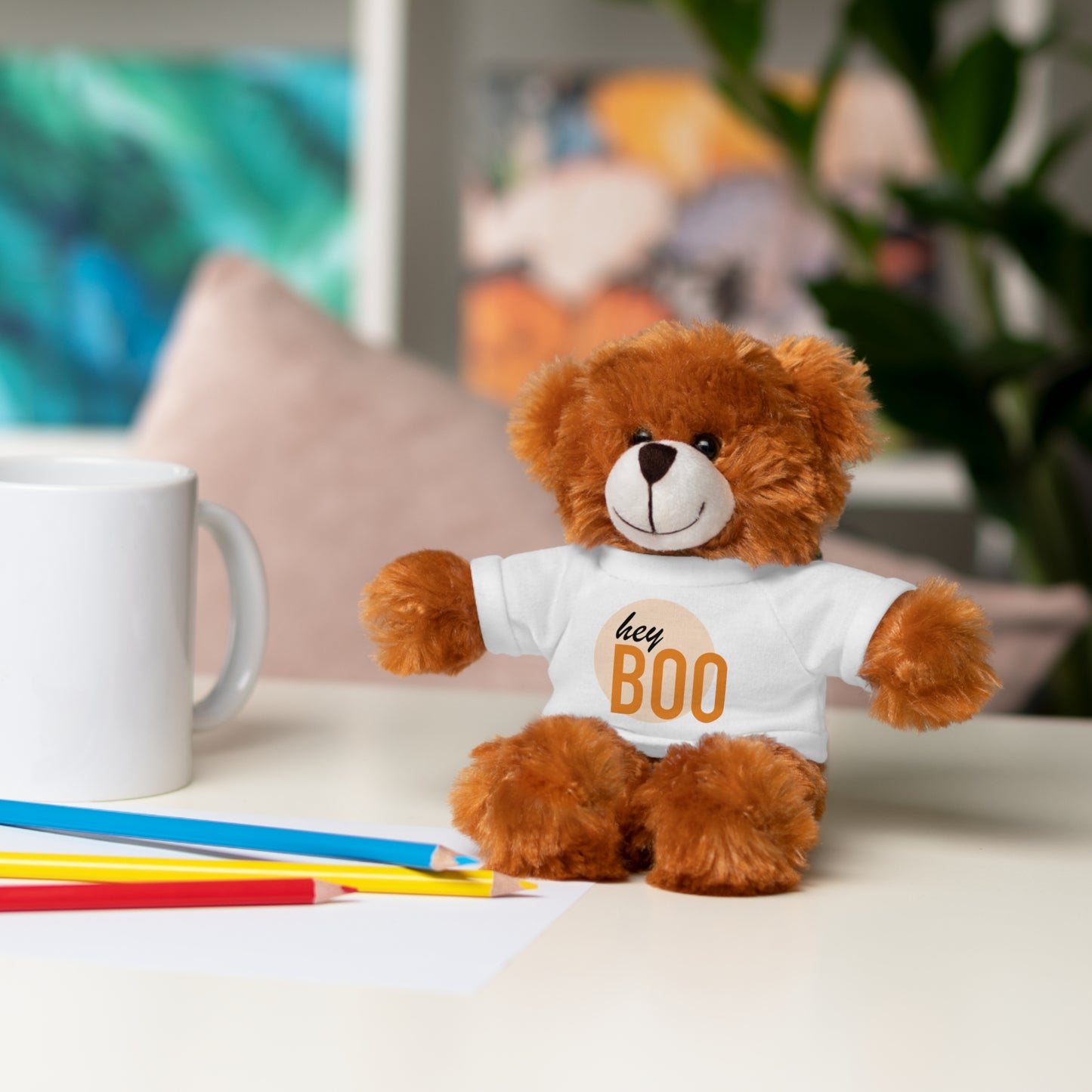 BOO Halloween Stuffed Animals with Tee