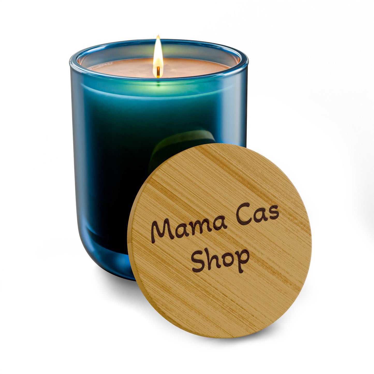 Engraved 14oz Scented Soy Candle — Bamboo Lid Aromatherapy Candle (Custom Engraving)