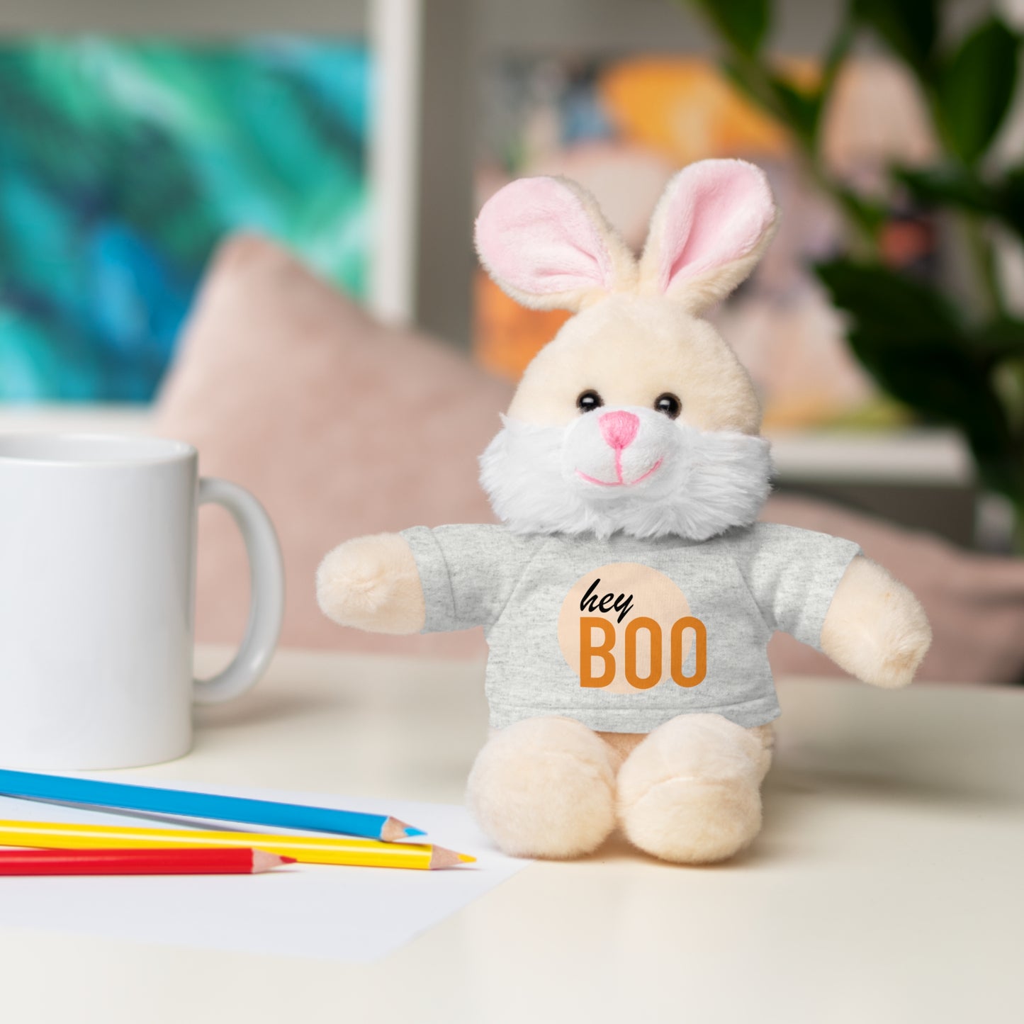 BOO Halloween Stuffed Animals with Tee